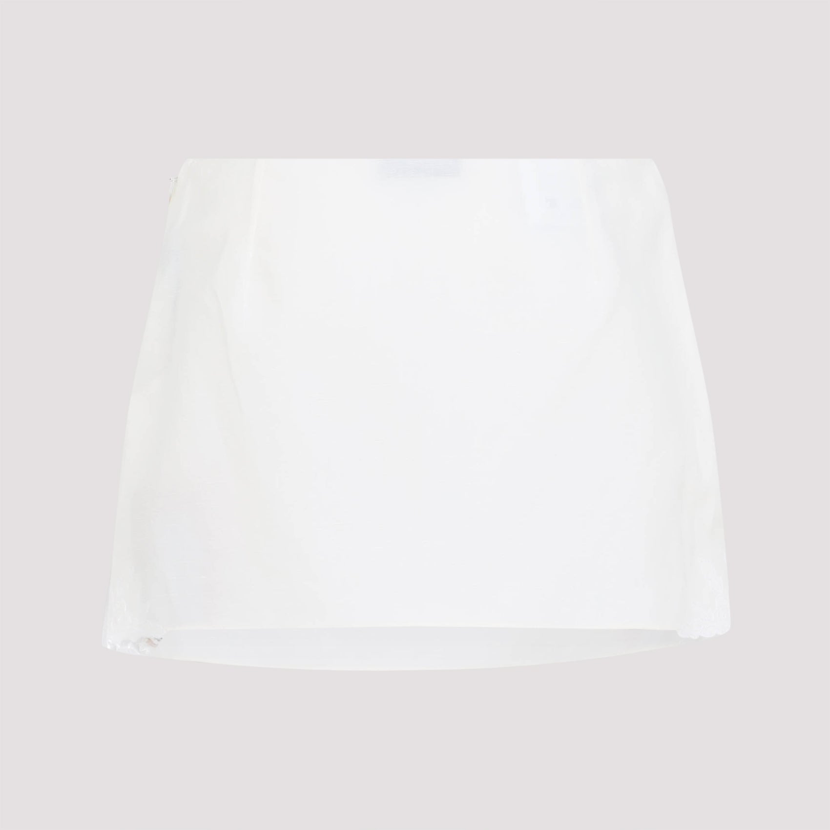 Miu Miu Linen and Cotton Mini Skirt