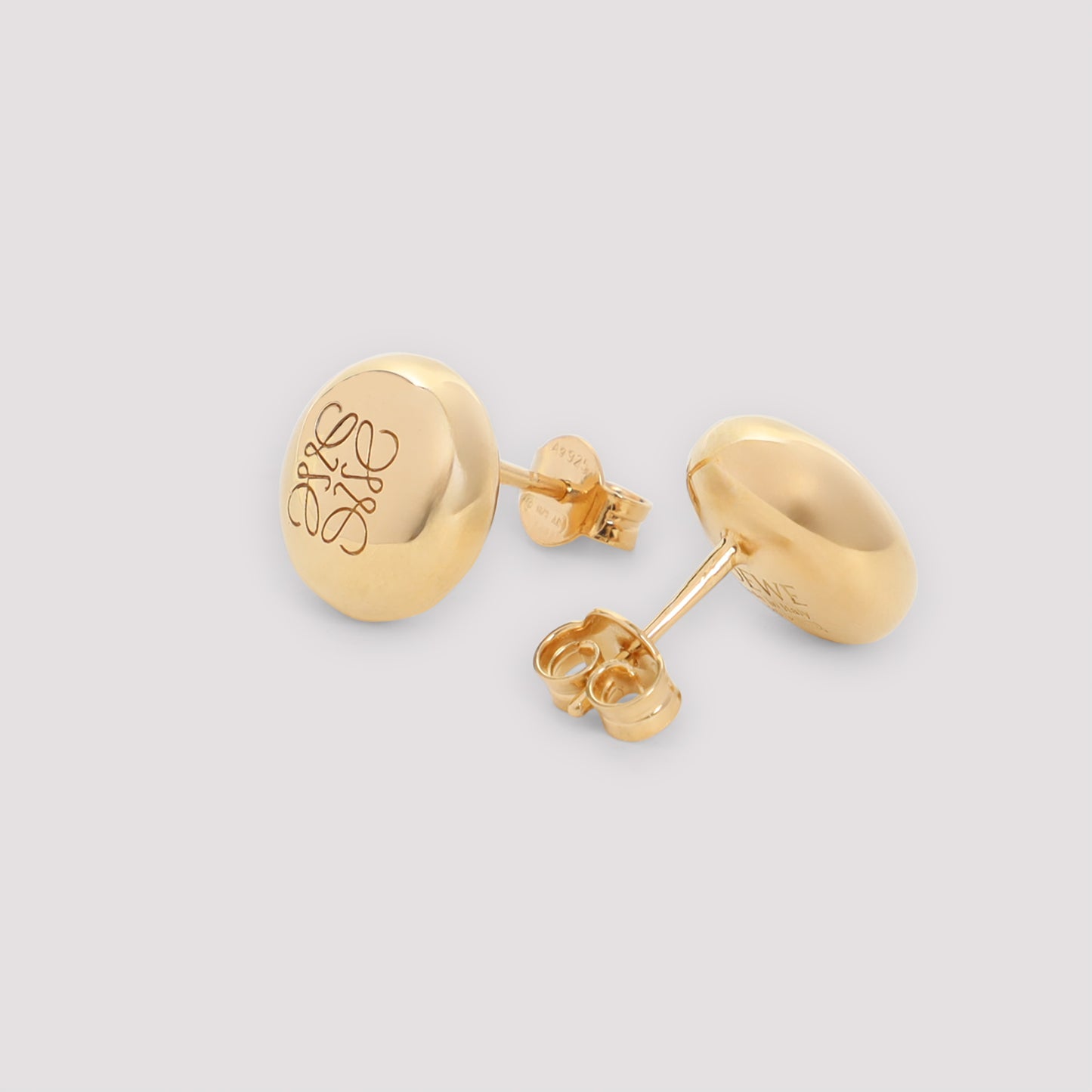 Loewe Anagram Pebble Stud Earrings