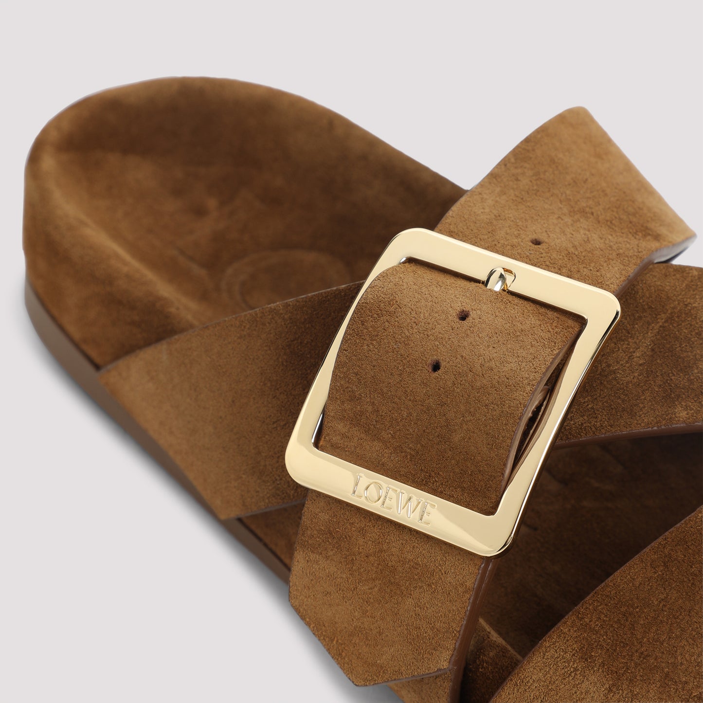 Loewe Ease Bucle Slide Sandals