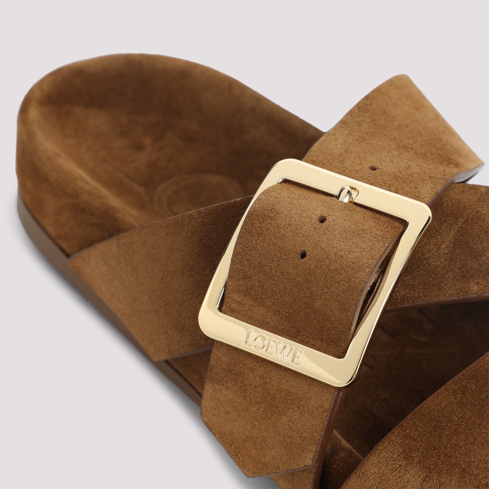 Loewe Ease Bucle Slide Sandals
