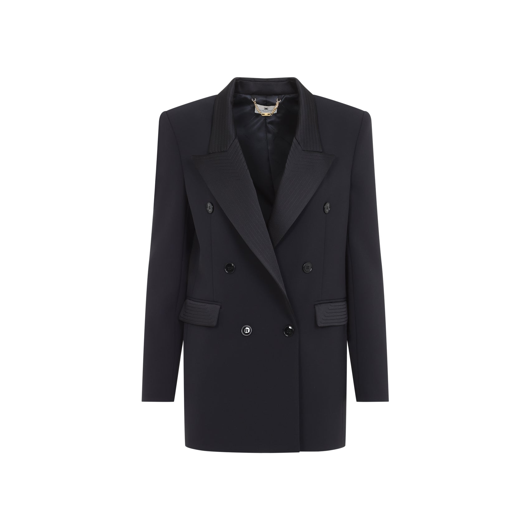 Elisabetta Franchi Satin Collar Jacket