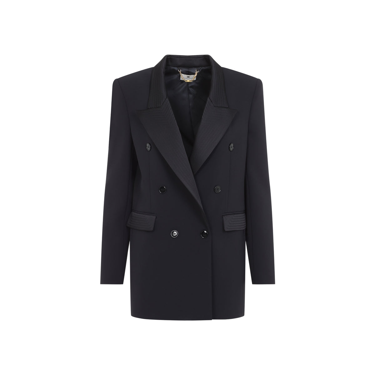 Elisabetta Franchi Satin Collar Jacket