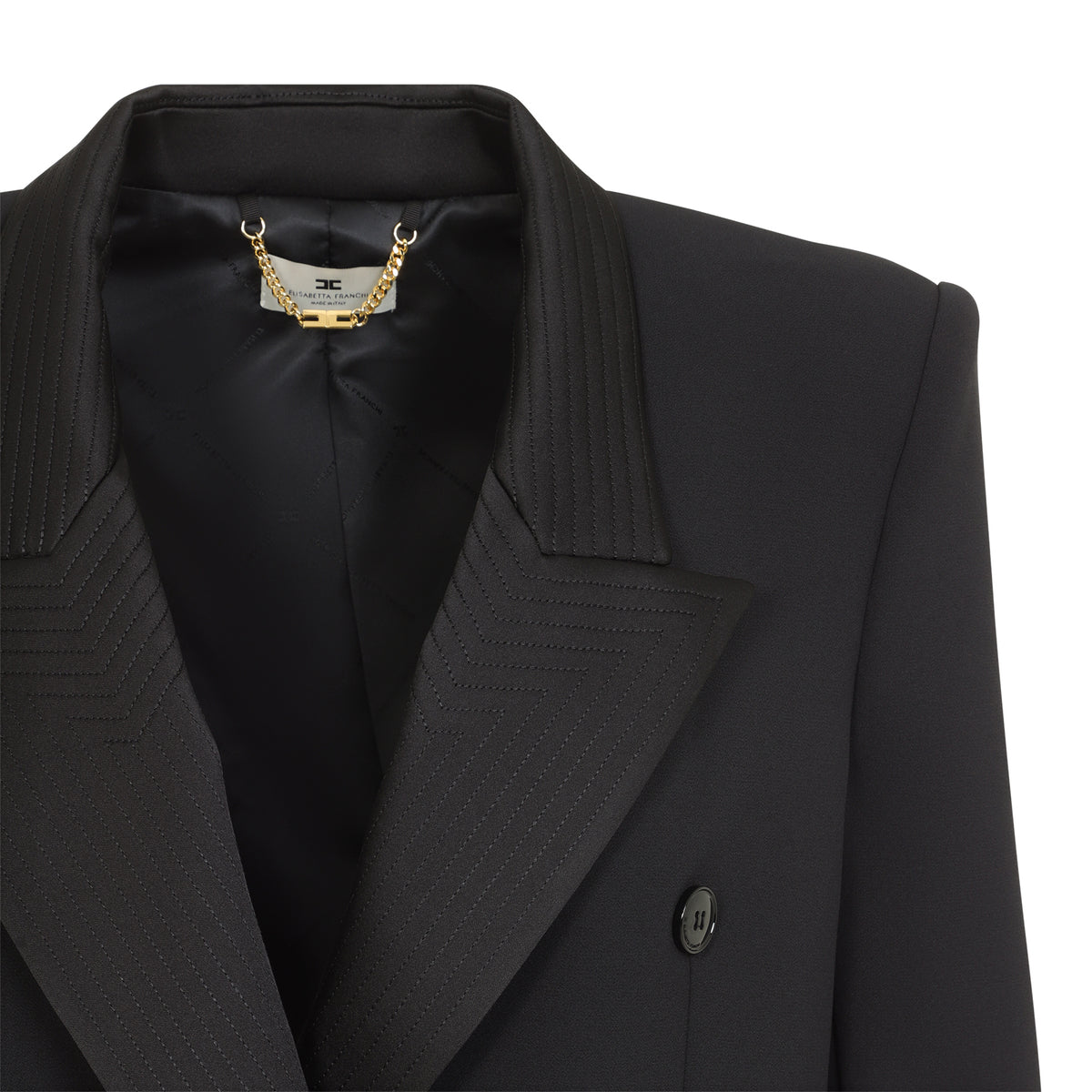 Elisabetta Franchi Satin Collar Jacket