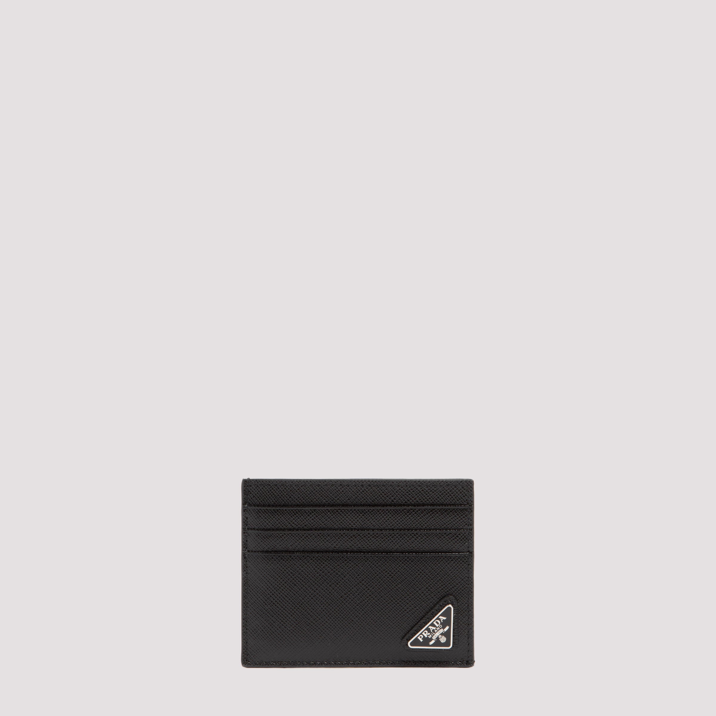 Prada saffiano sleek card holder