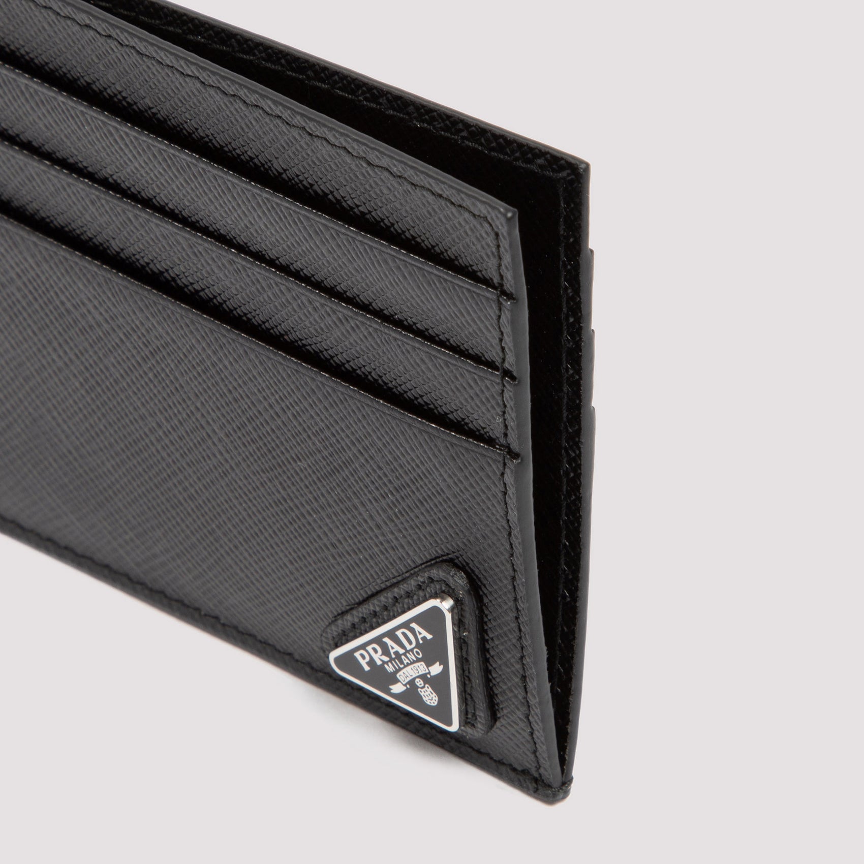 Prada saffiano sleek card holder