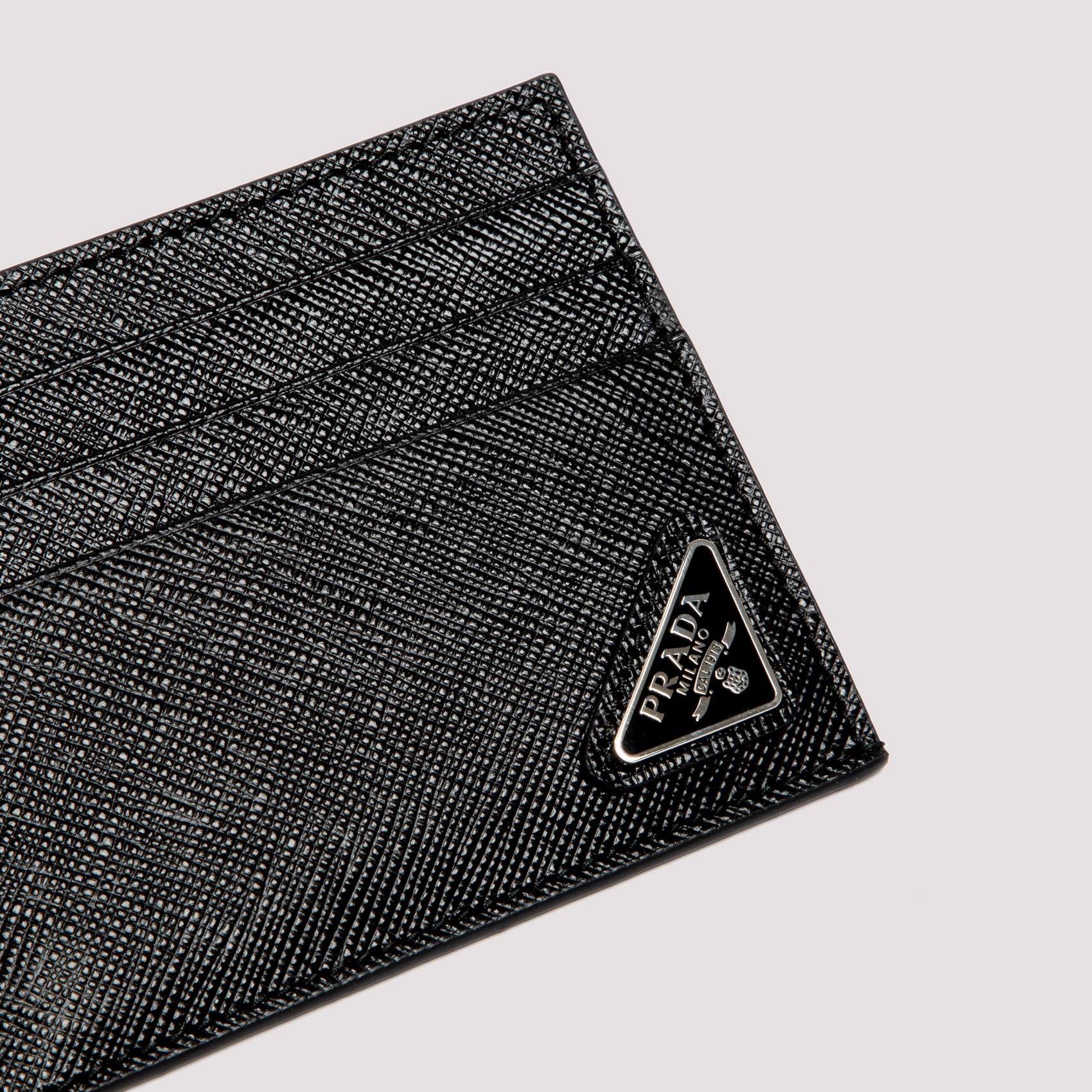 Prada saffiano sleek card holder