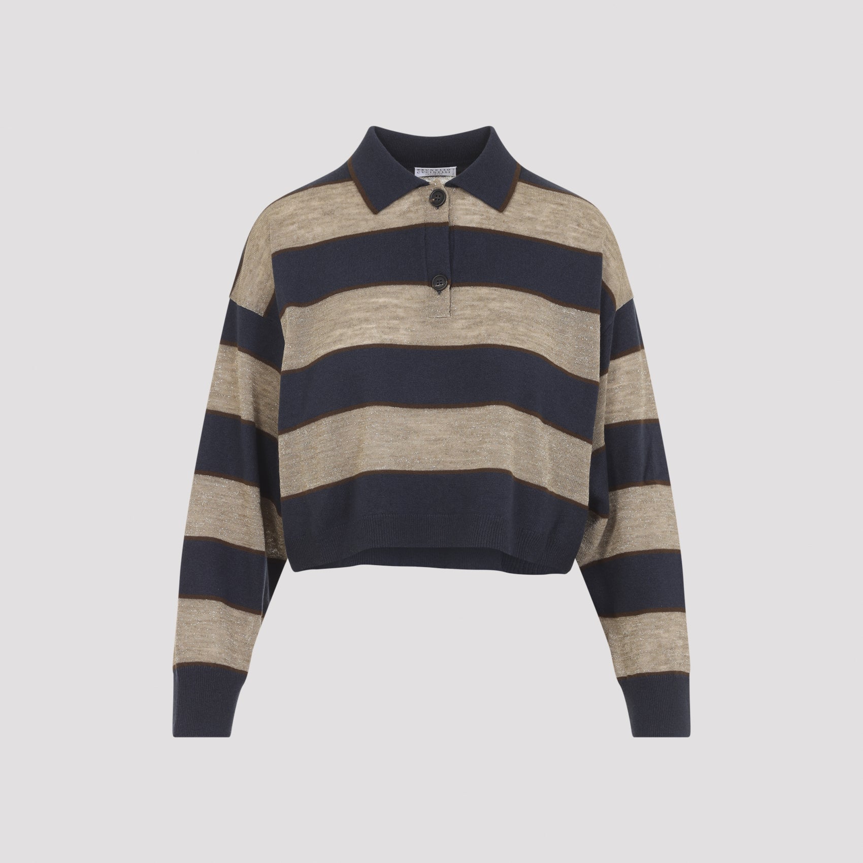 Brunello Cucinelli Jersey Striped Polo