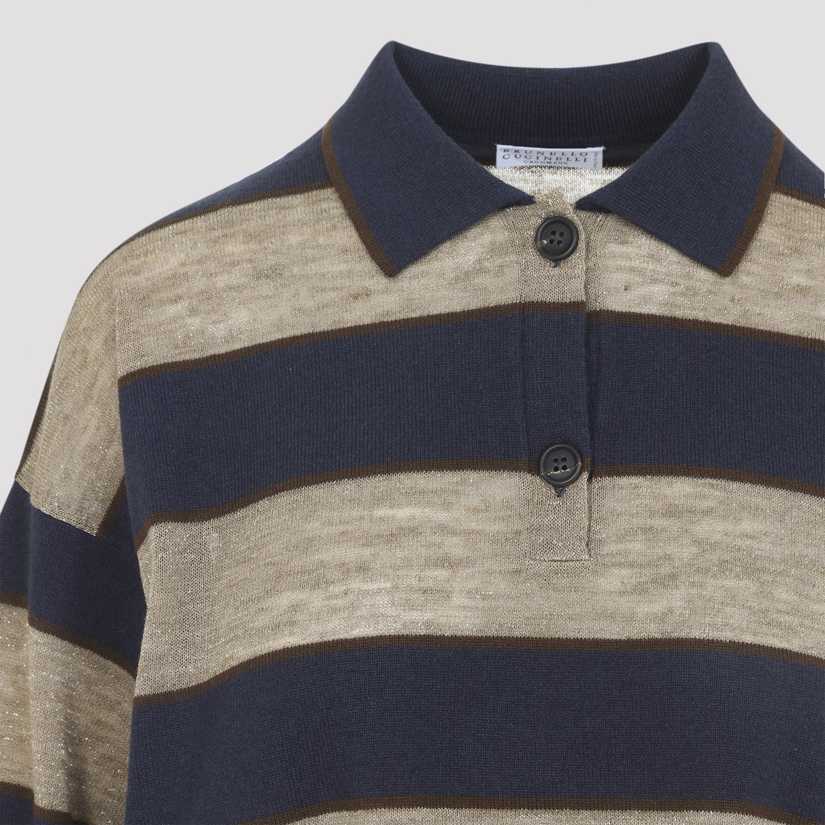 Brunello Cucinelli Jersey Striped Polo