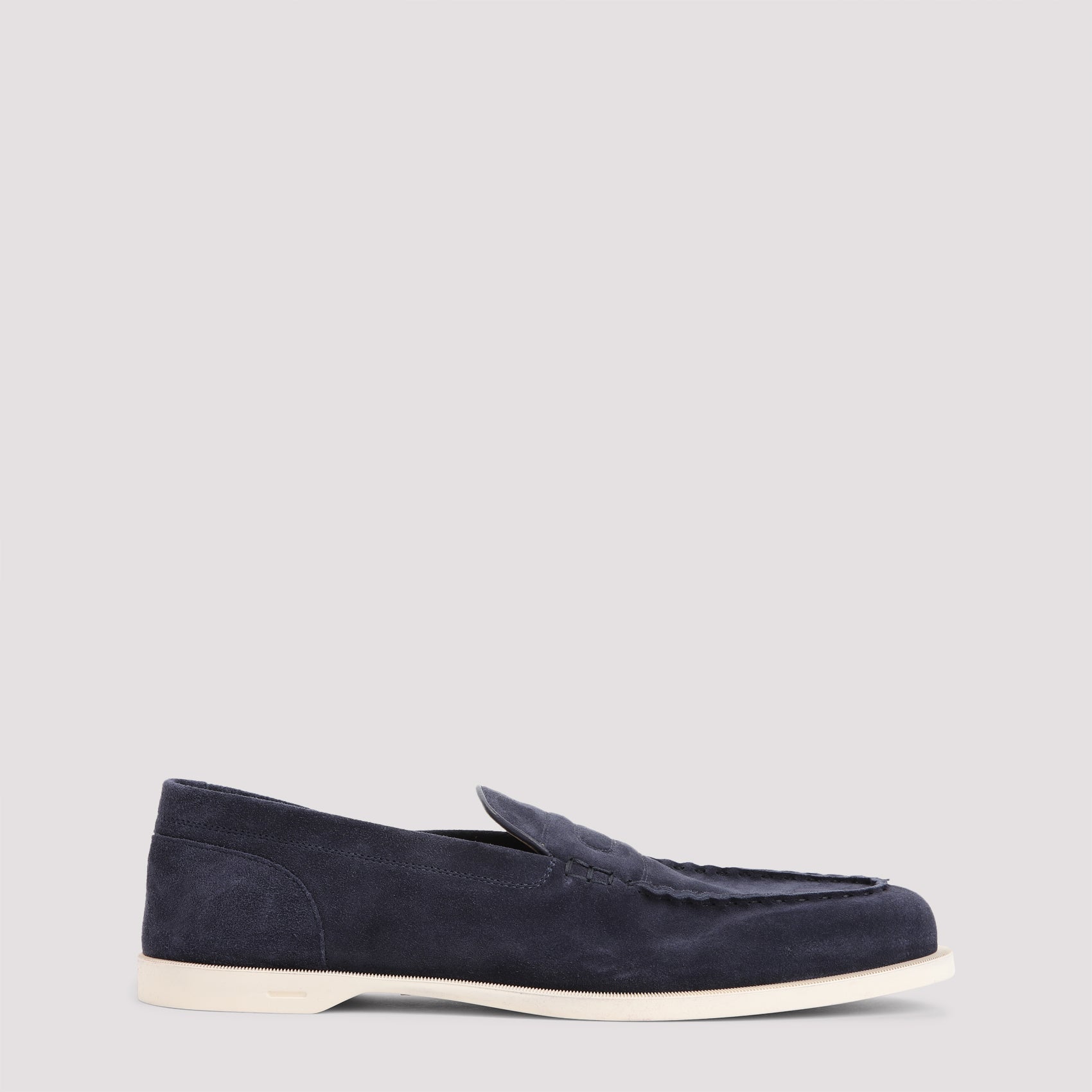 John Lobb Pace Suede Oval Flexi Loafers