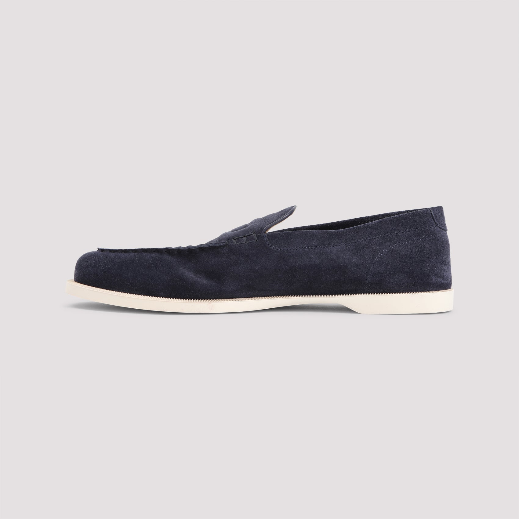 John Lobb Pace Suede Oval Flexi Loafers
