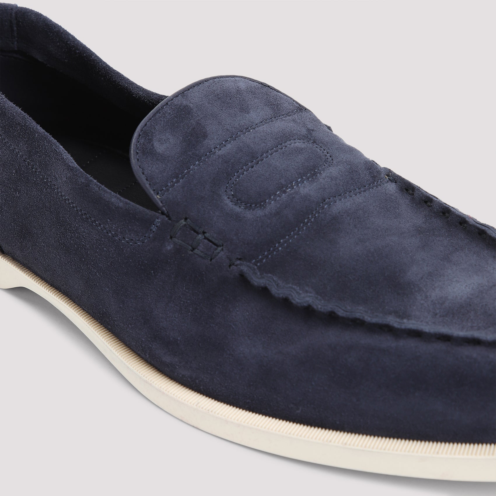 John Lobb Pace Suede Oval Flexi Loafers