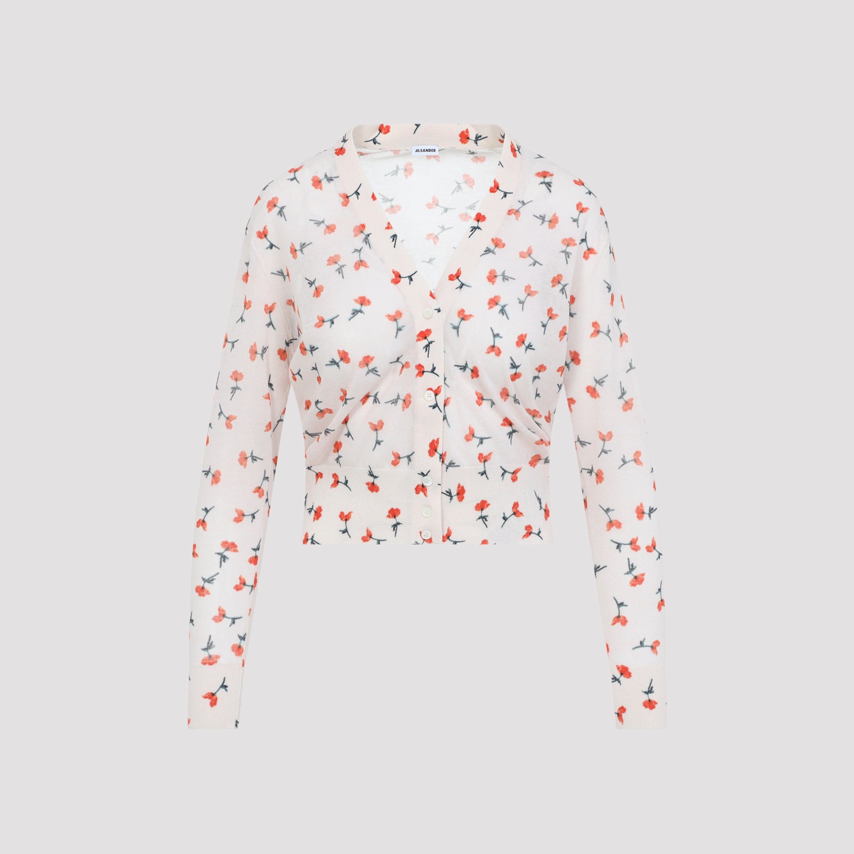 Jil Sander V-Neck Cotton Cardigan