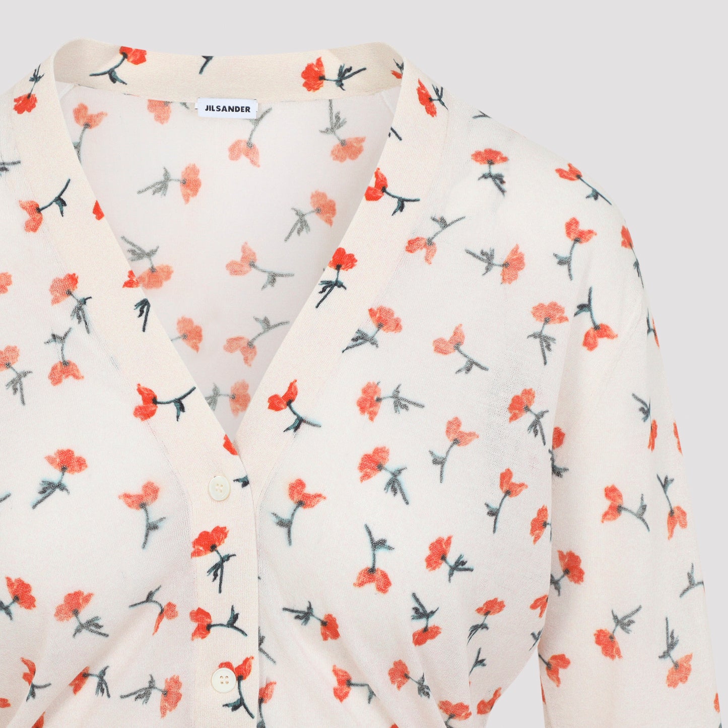 Jil Sander V-Neck Cotton Cardigan