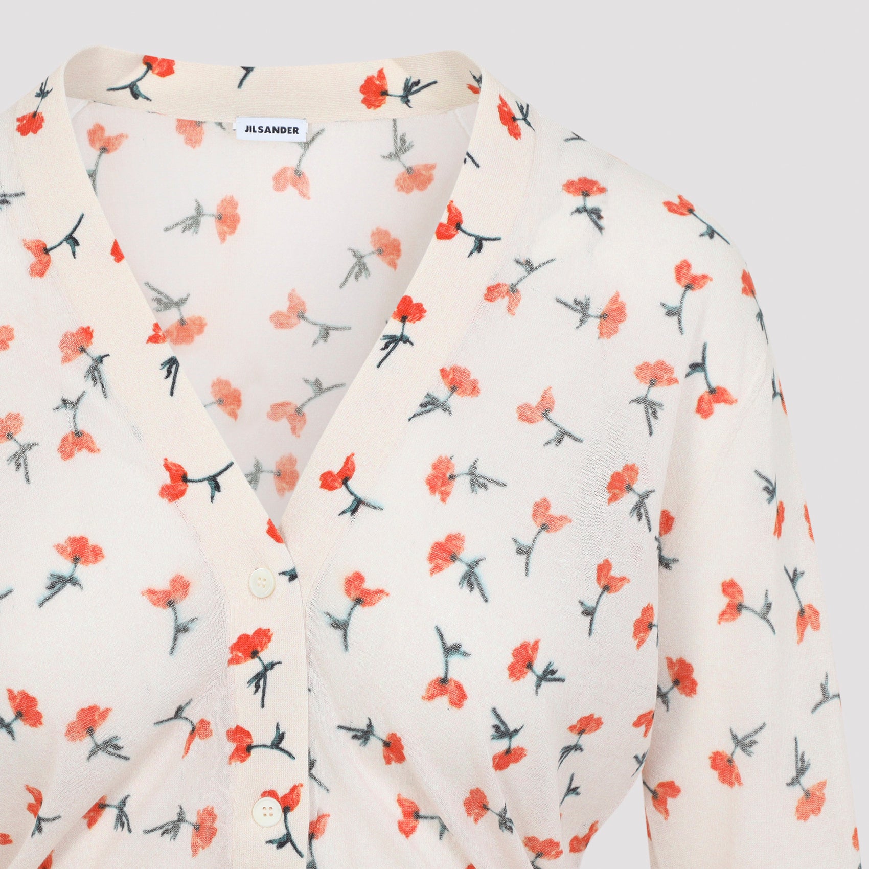 Jil Sander V-Neck Cotton Cardigan