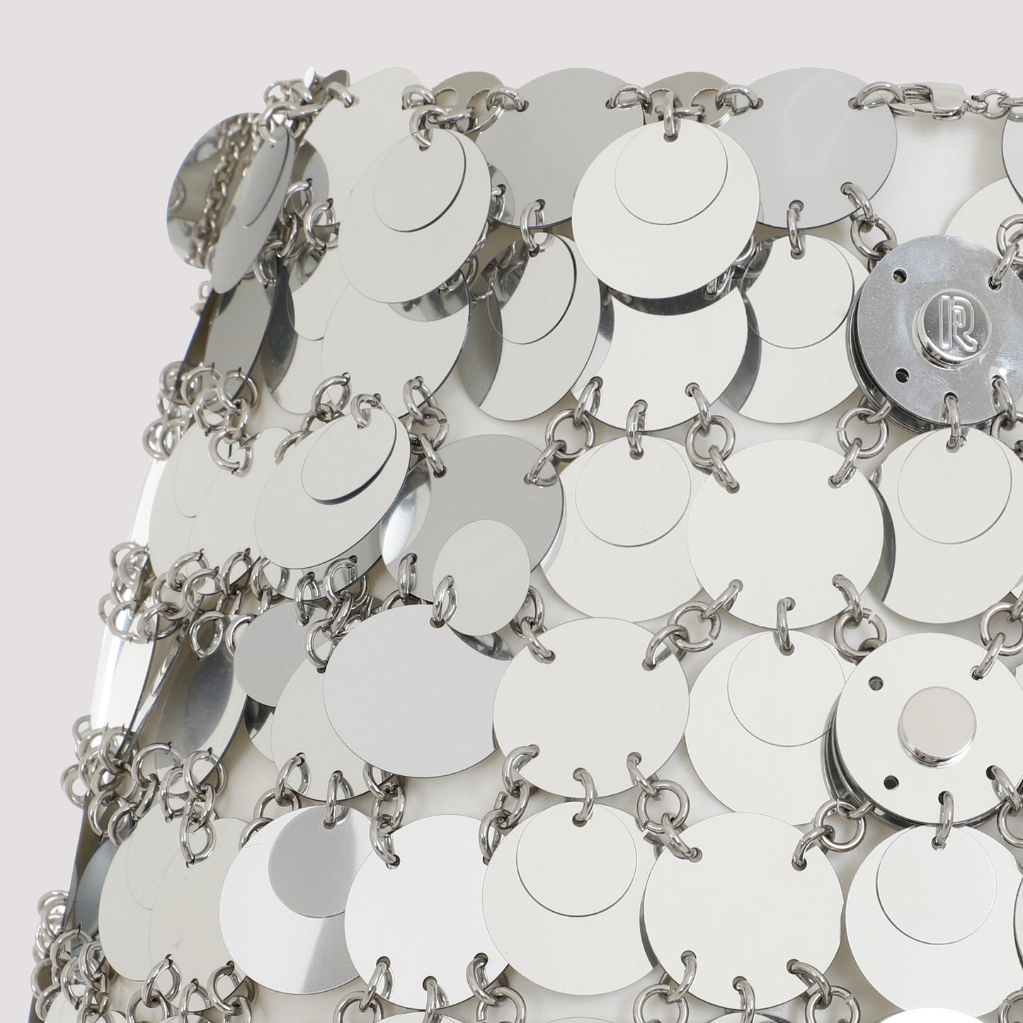 Rabanne Round Sequin Mini Skirt
