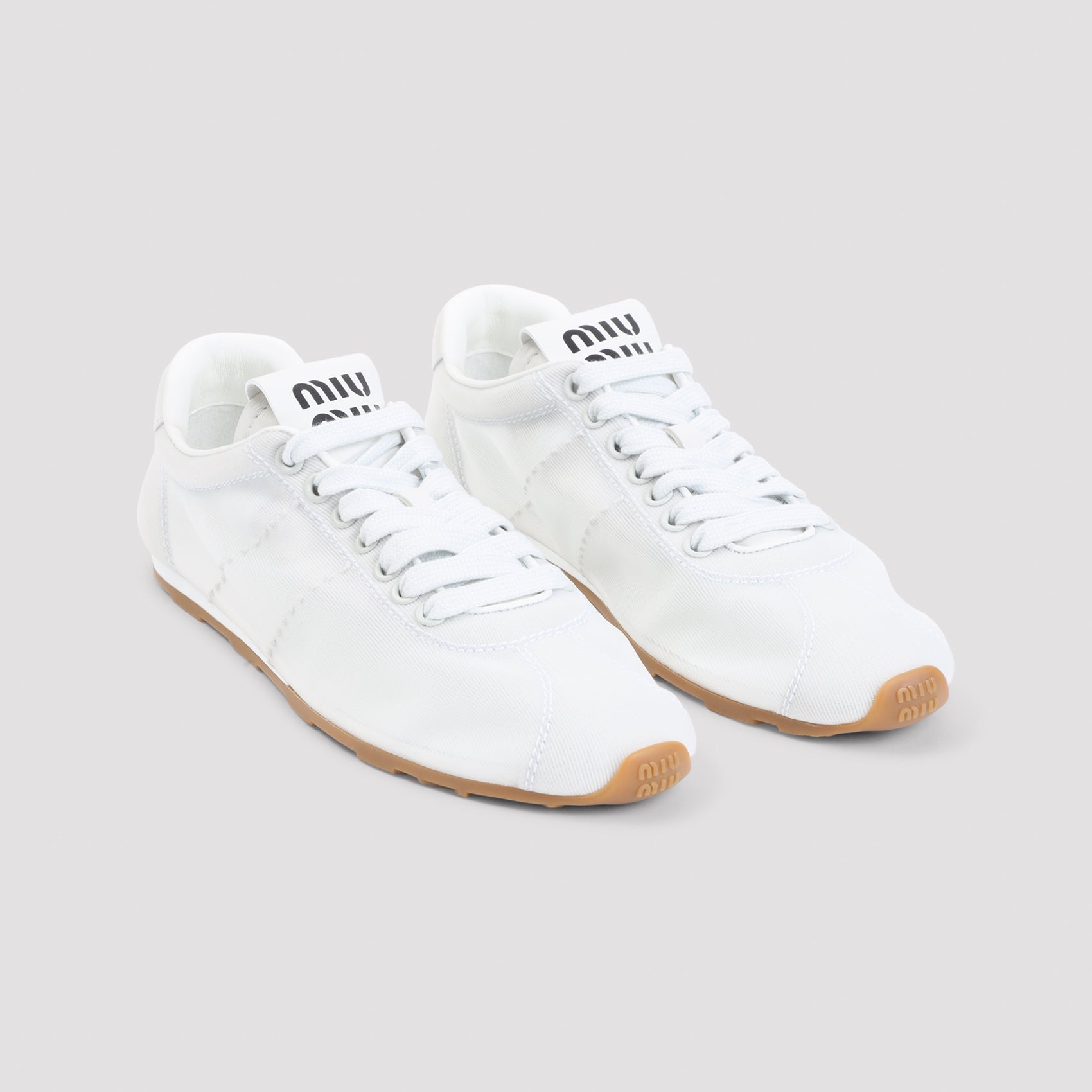 Miu Miu Lace Up Sneakers