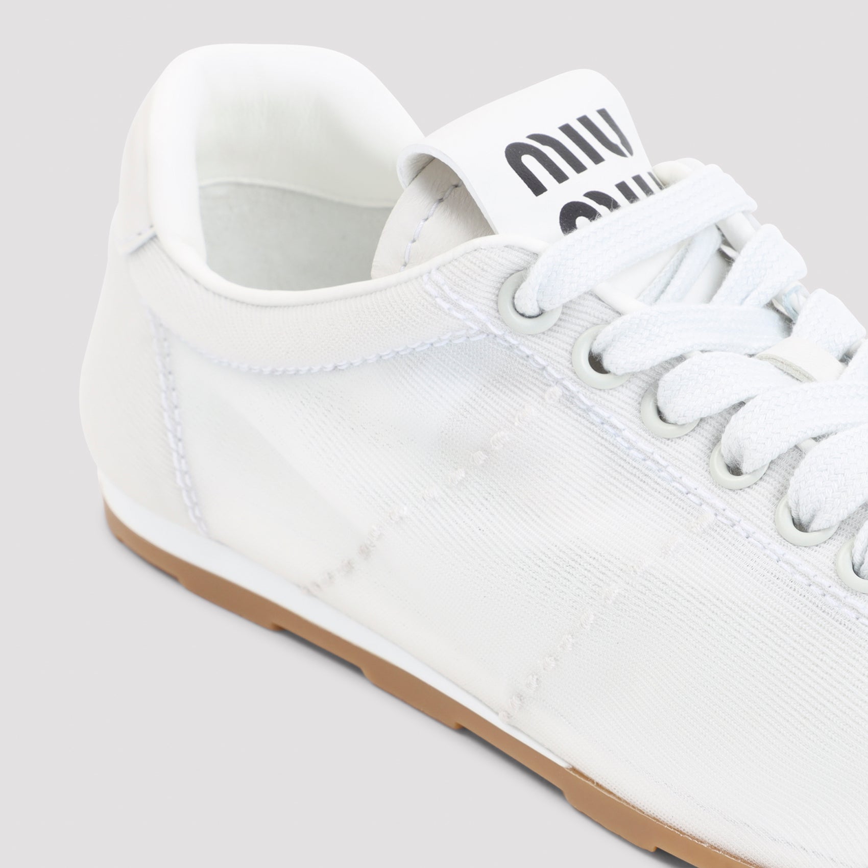 Miu Miu Lace Up Sneakers