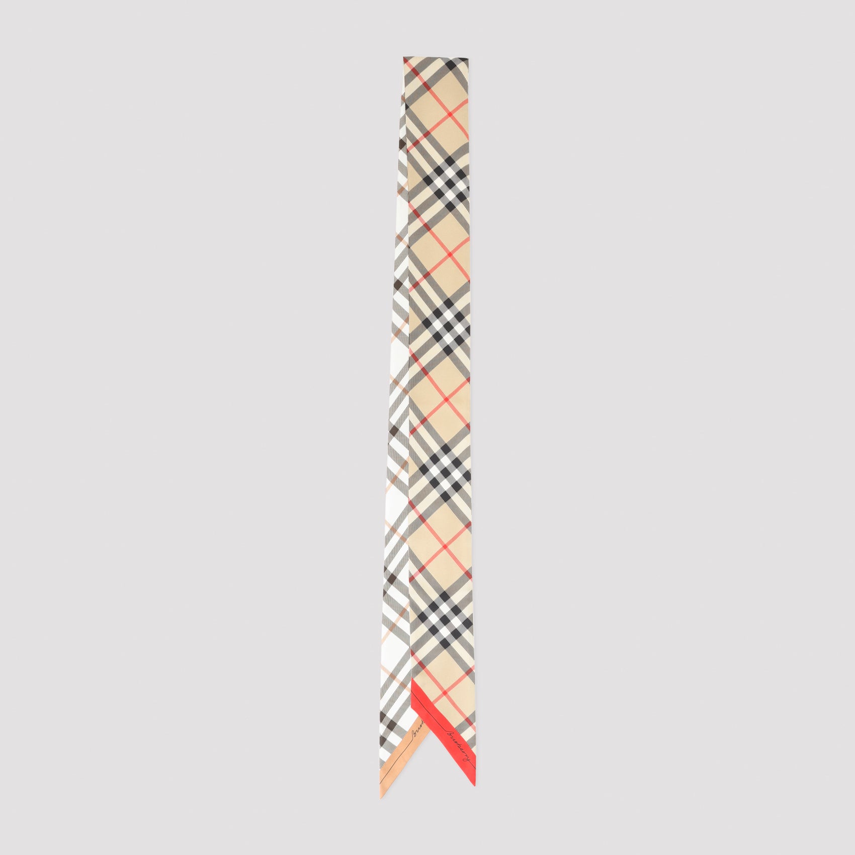 Burberry Check Silk Skinny Foulard