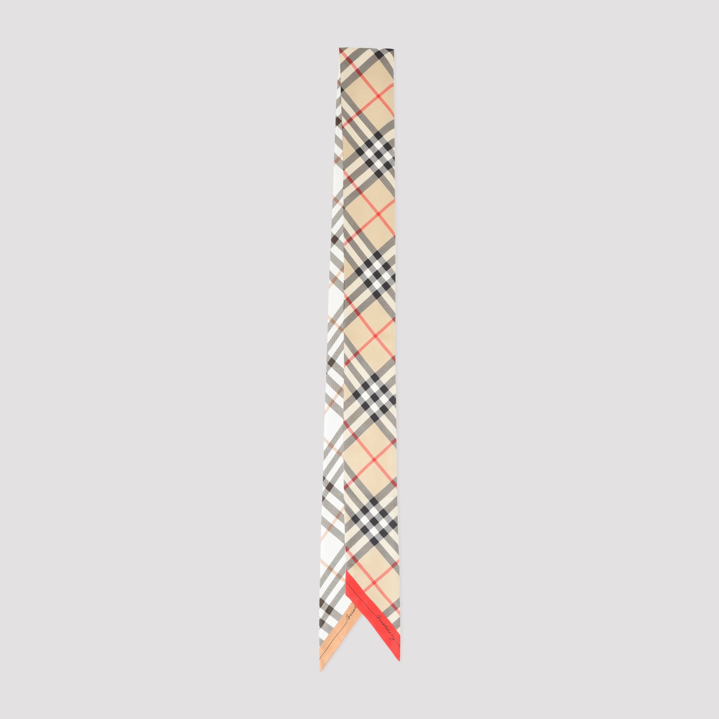 Burberry Check Silk Skinny Foulard
