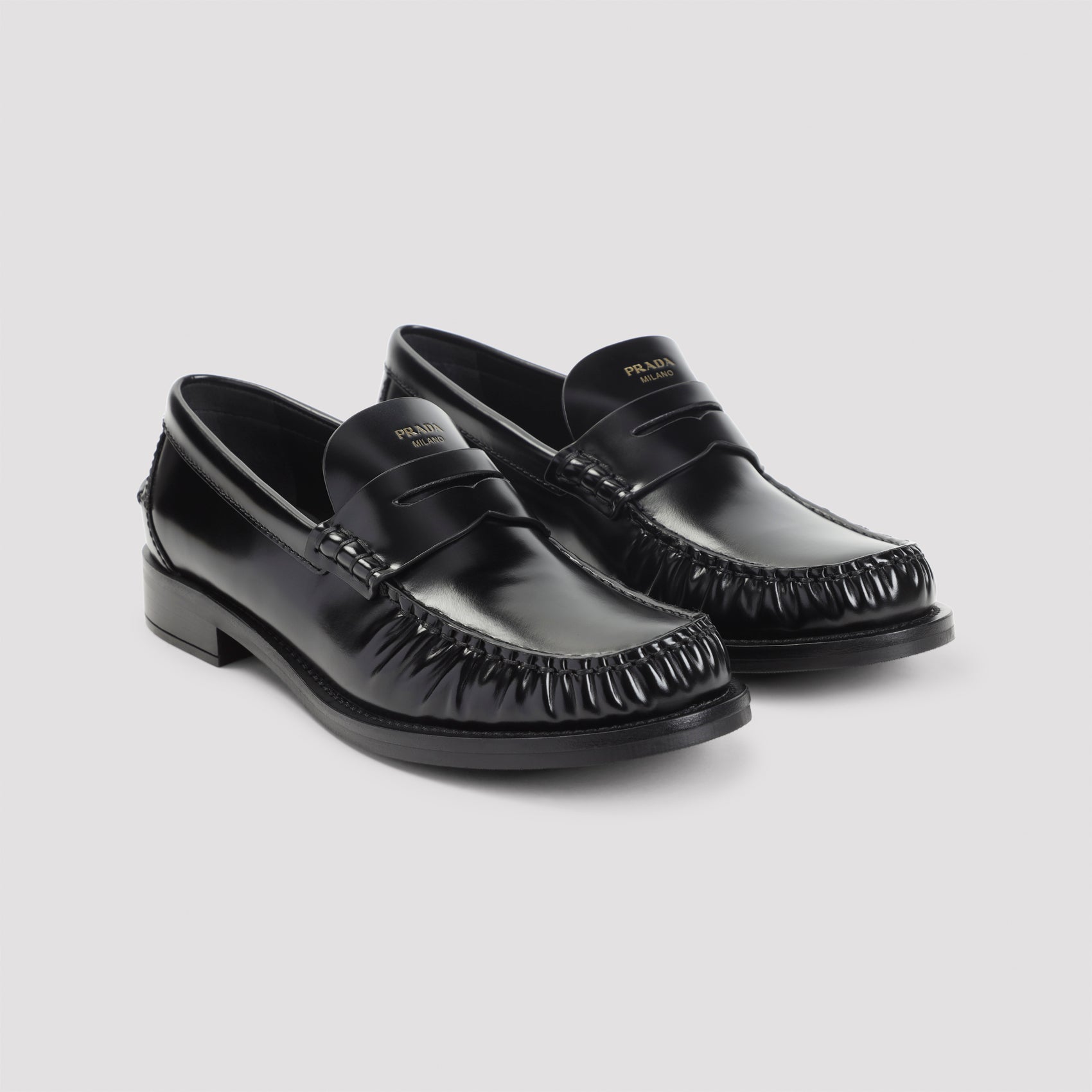 Prada Black Classic Loafers