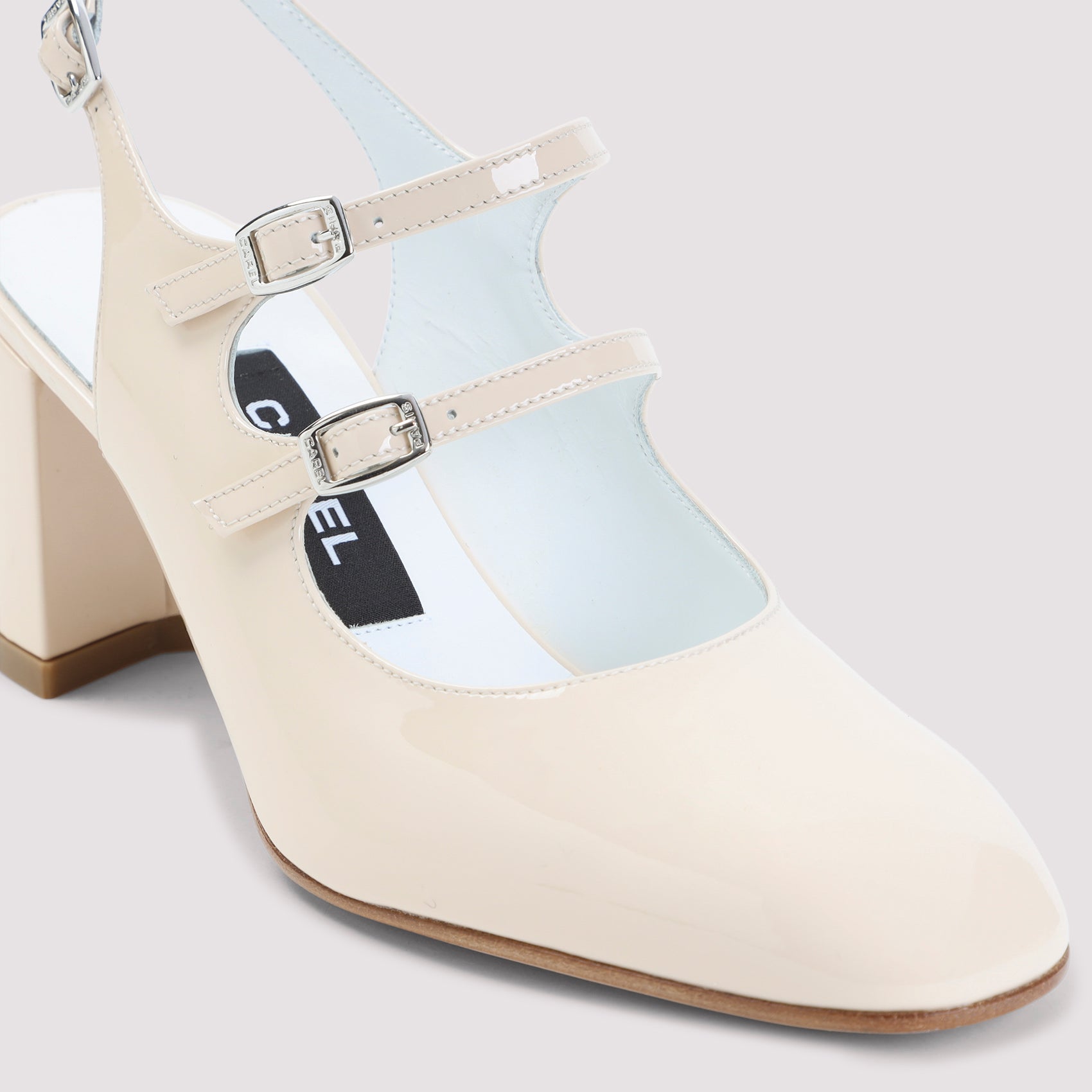 Carel Paris Banana Patent Leather Sling Back Pumps