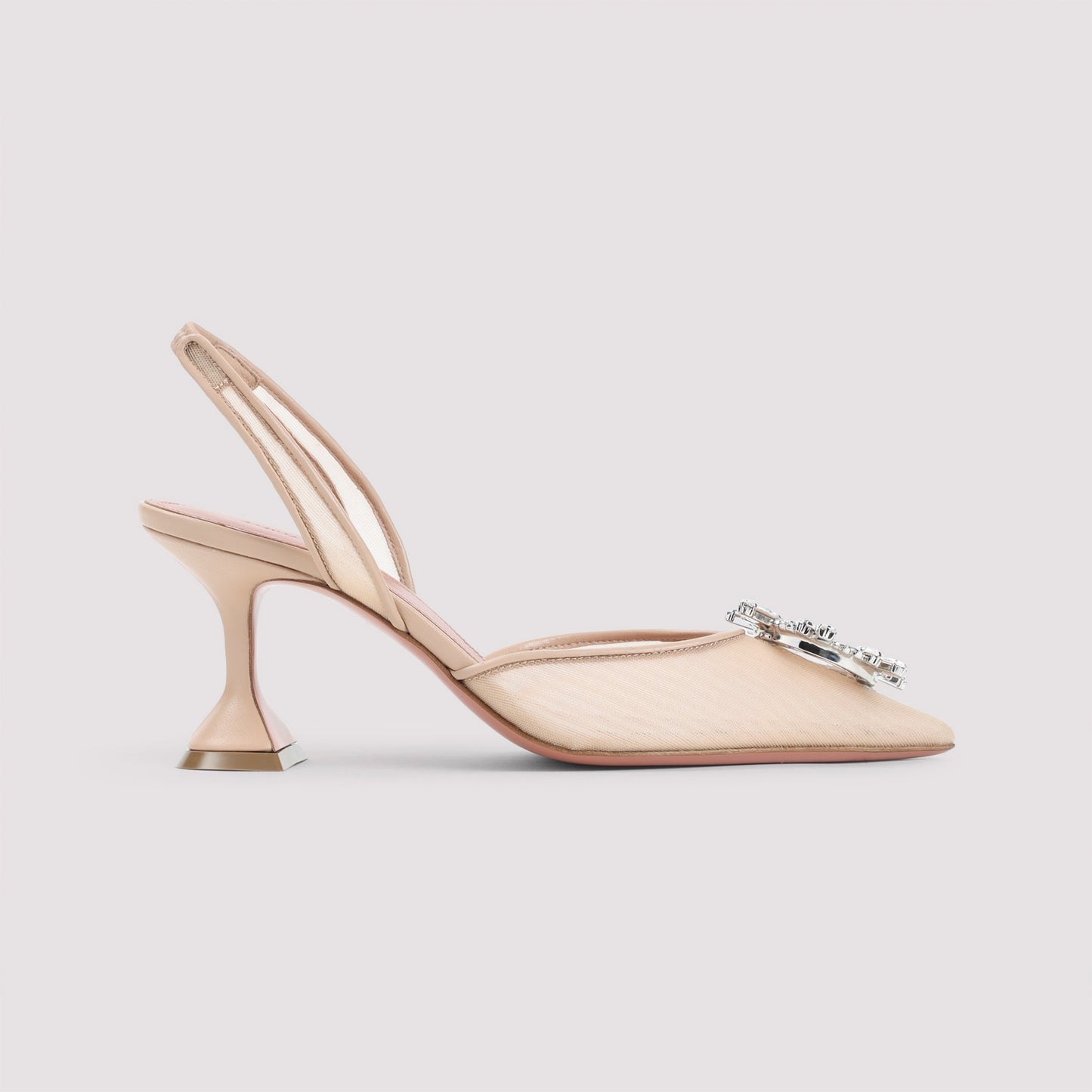Amina Muaddi Begum Mesh 70 Sling Mules