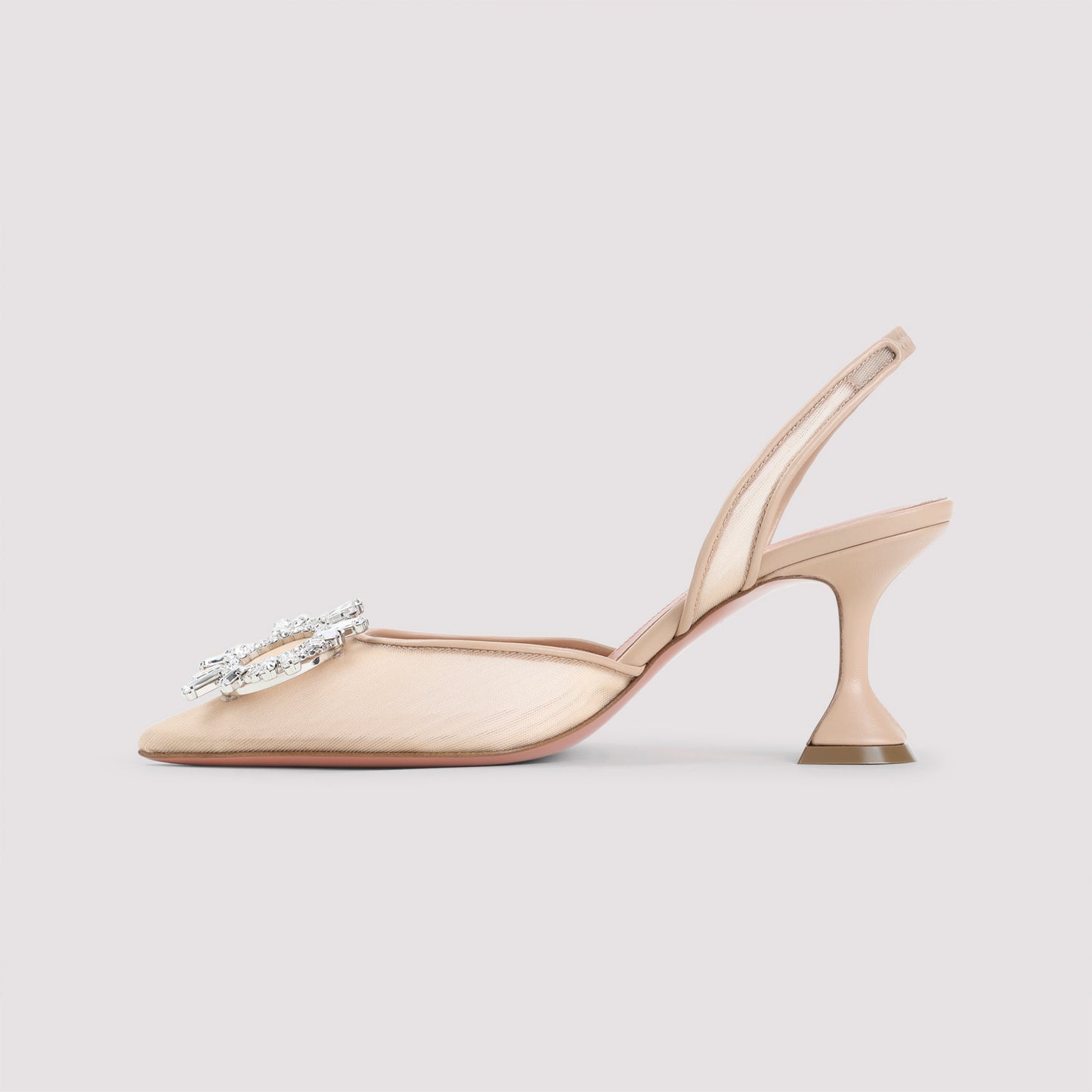 Amina Muaddi Begum Mesh 70 Sling Mules