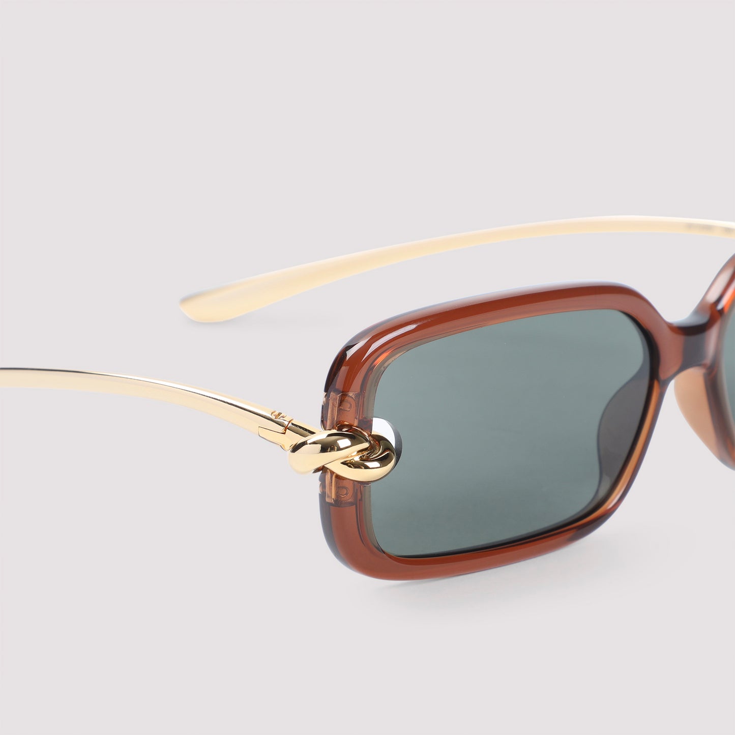 Bottega Veneta Knot Rectangular Sunglasses