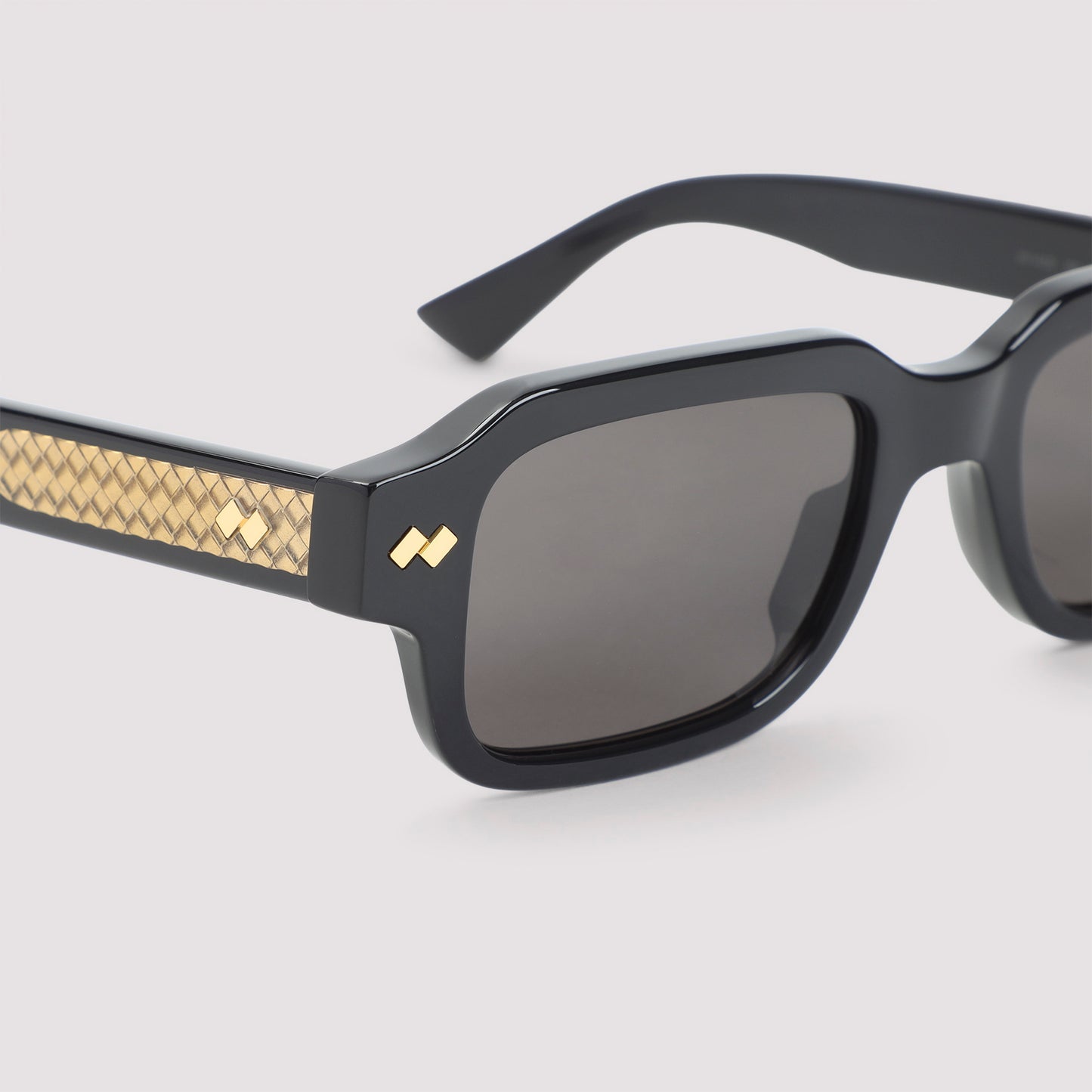 Bottega Veneta Intrecciato Rectangular Sunglasses