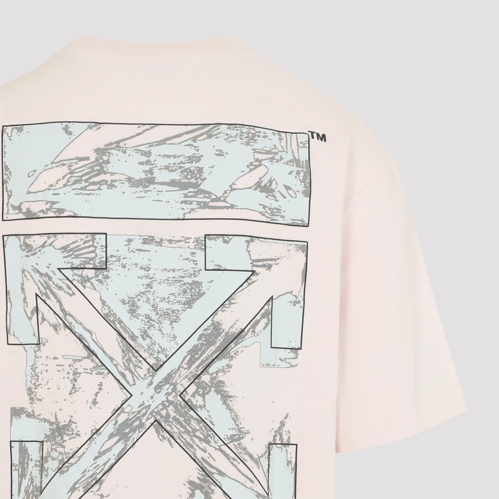 Off White Rubbed Paint Arrows Skate T-shirt