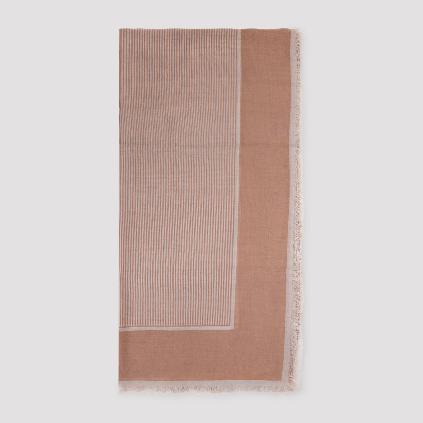 Saint Laurent Large Striped Carré Scarf
