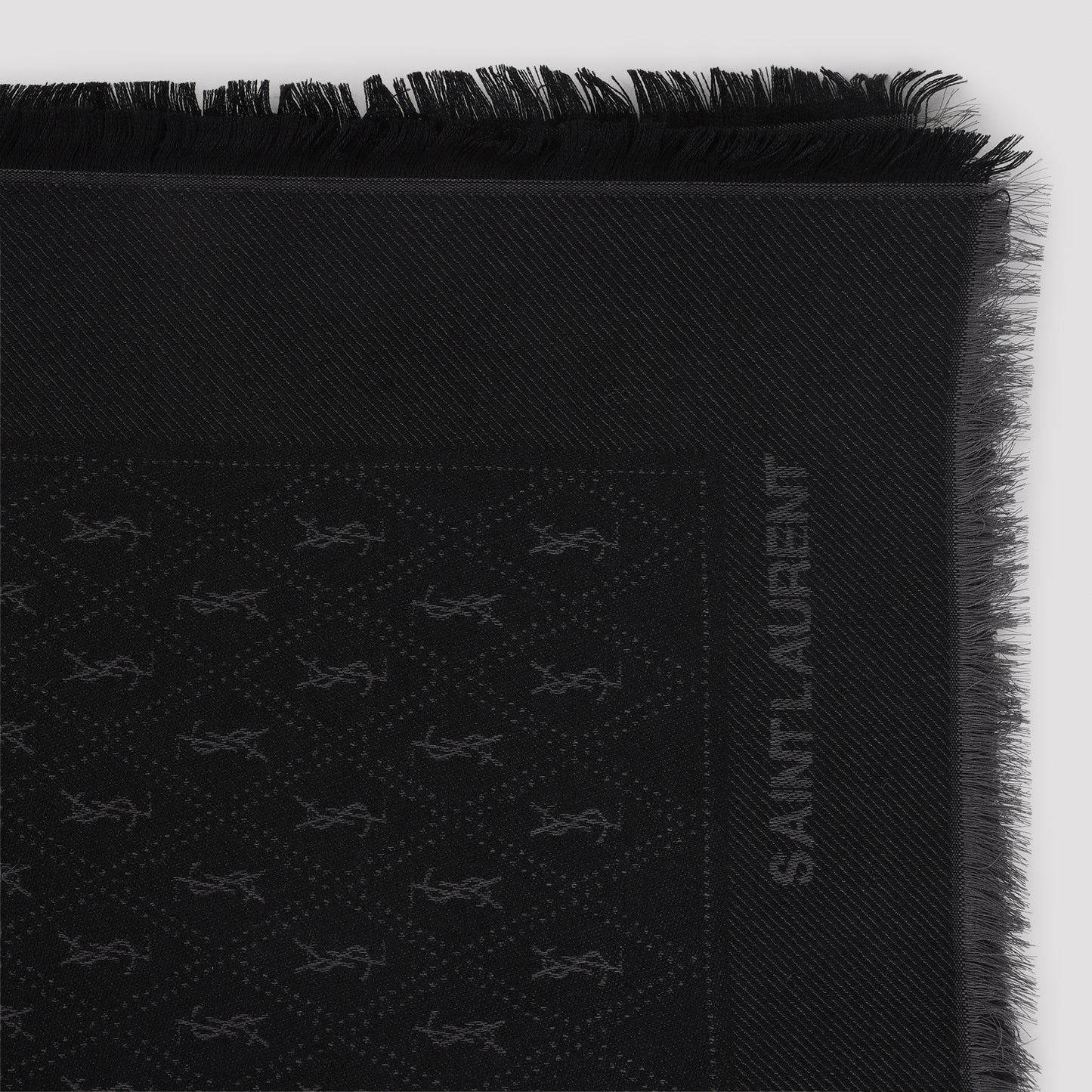 Saint Laurent Jacquard Monogram Scarf