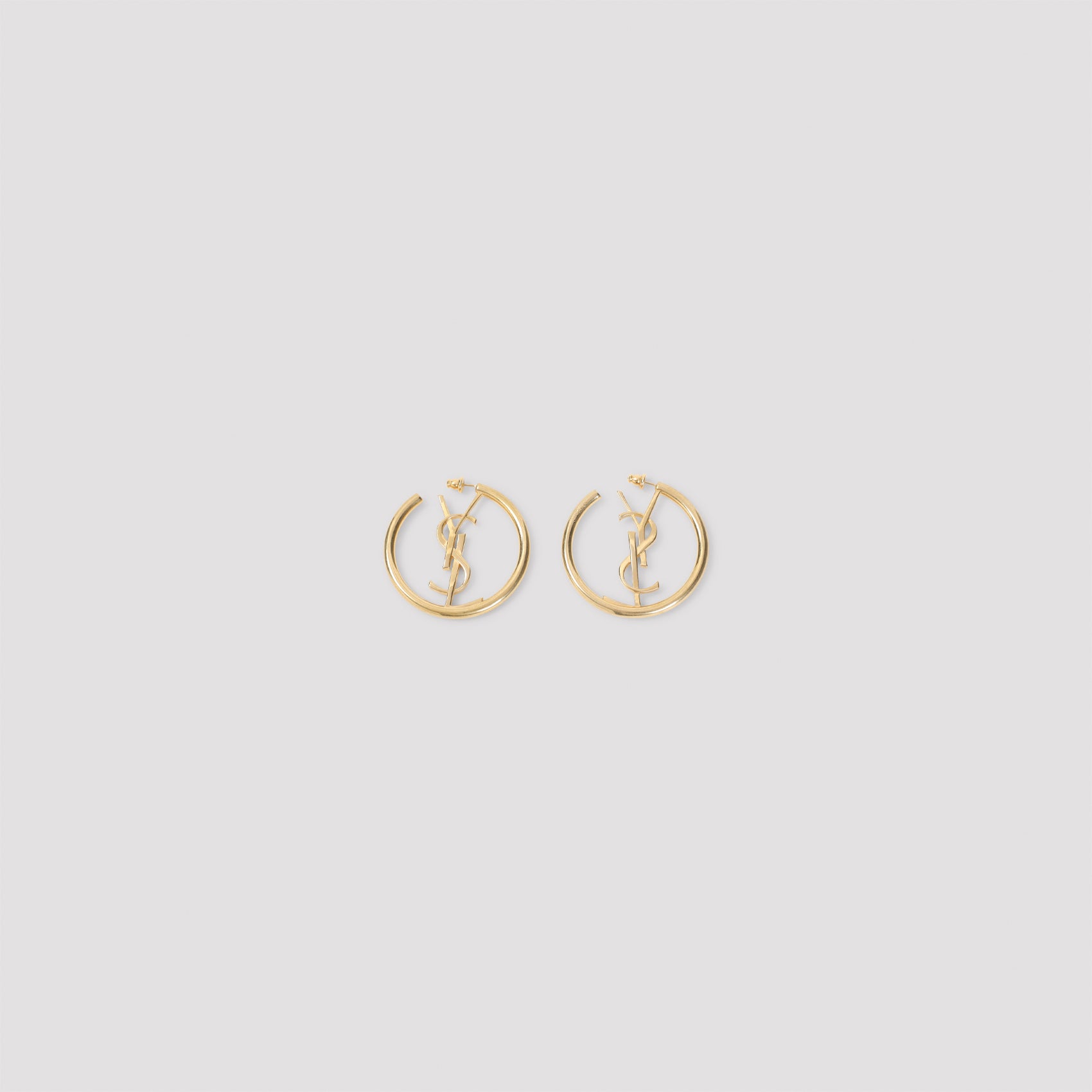 Saint Laurent Hoop Cassandre Earrings