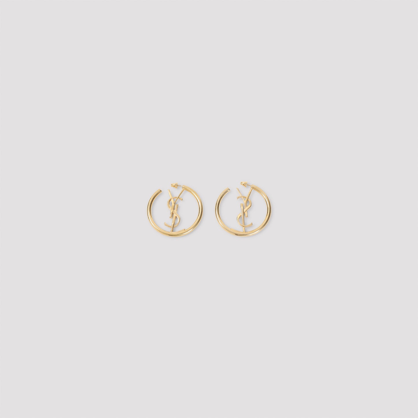 Saint Laurent Hoop Cassandre Earrings