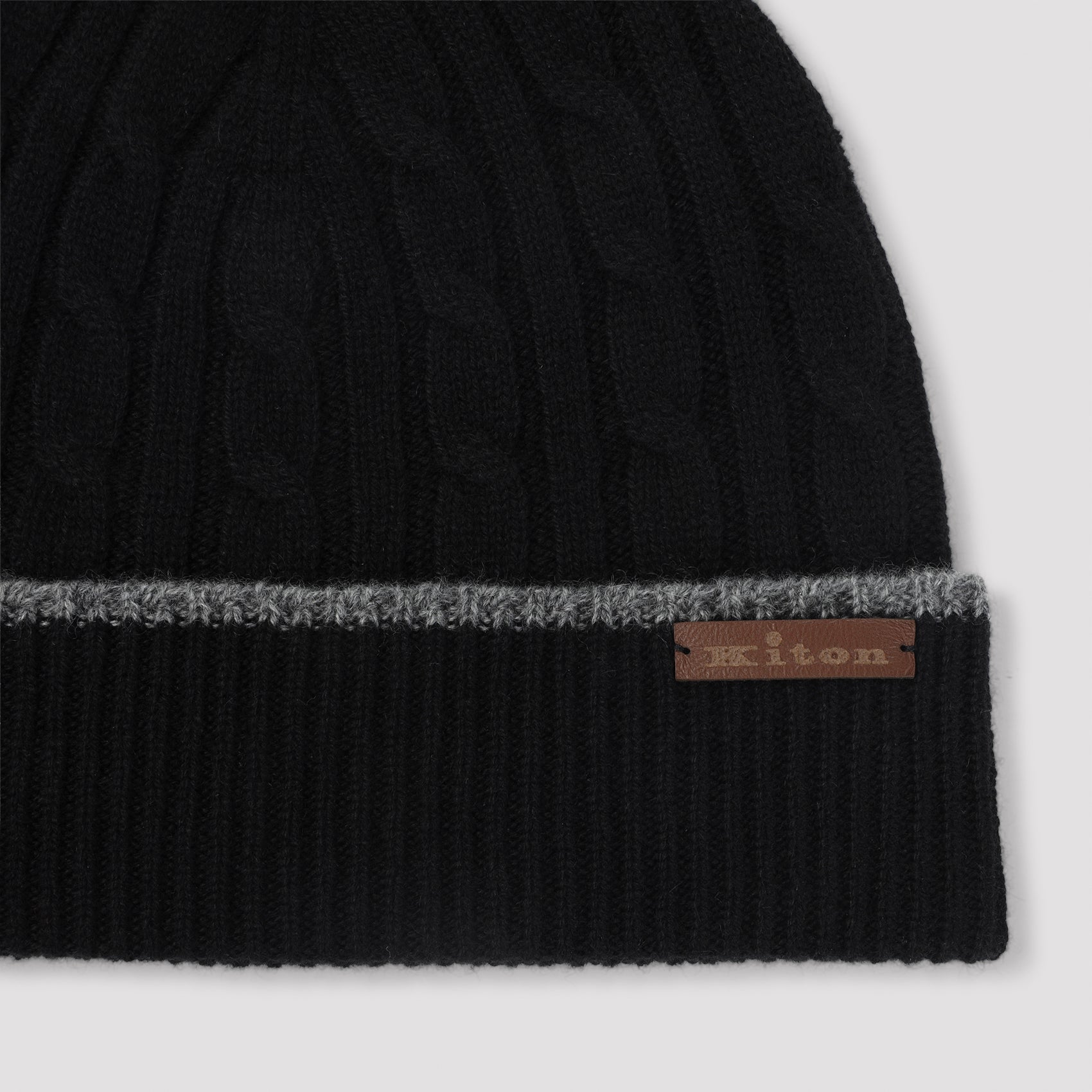Kiton Cable-knit Beanie