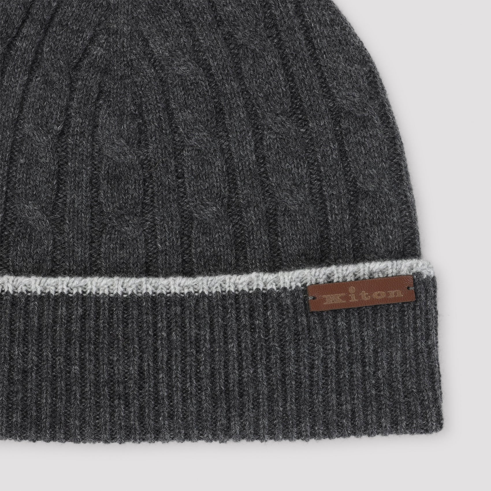 Kiton Cable-knit Beanie