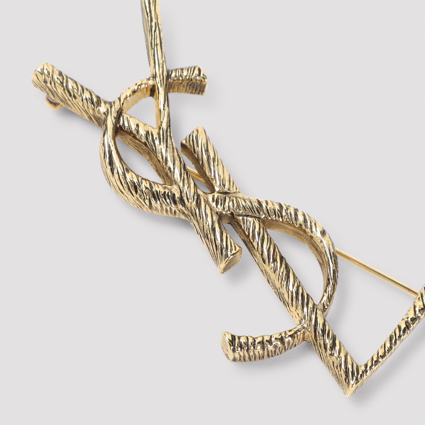 Saint Laurent Monogramme Brooch