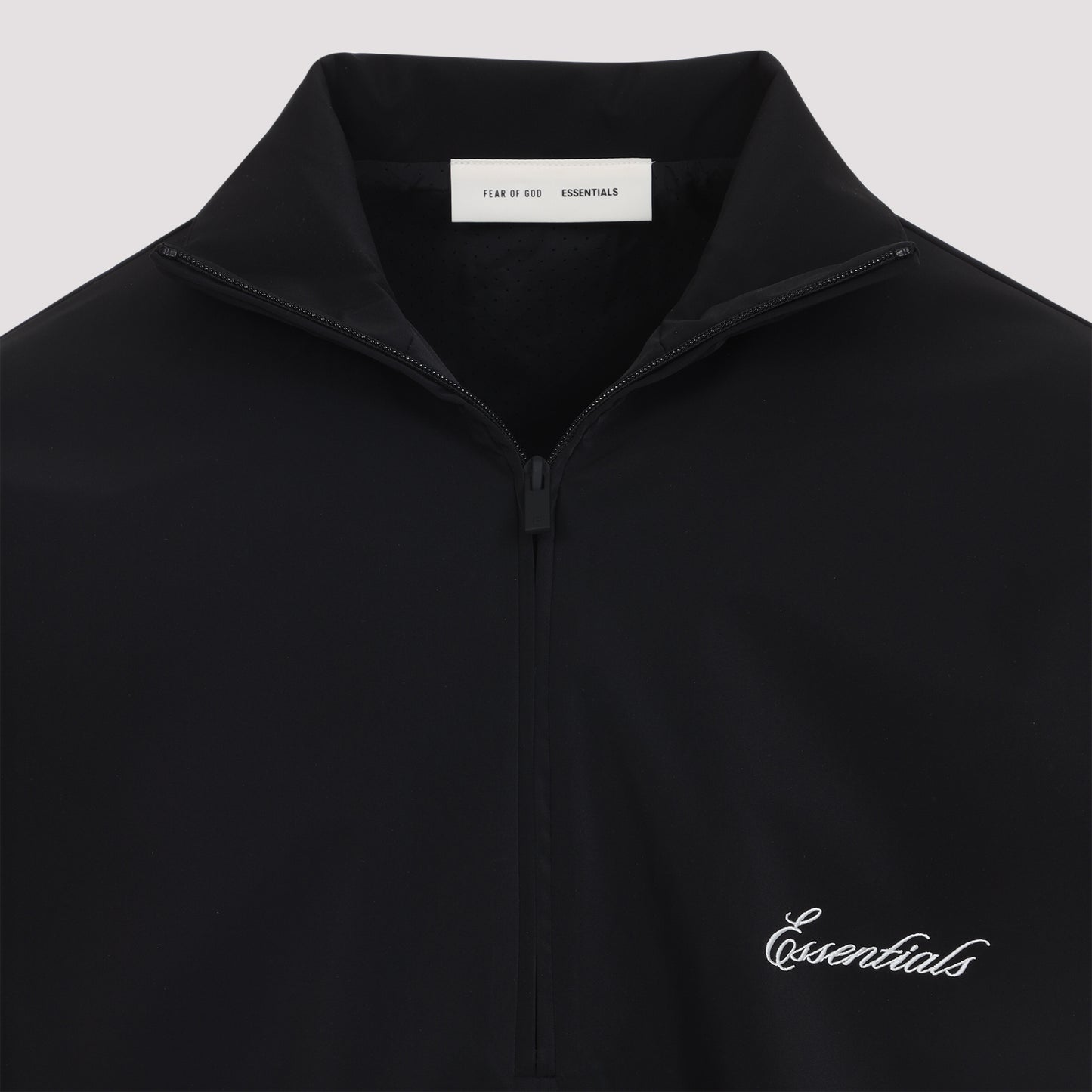 Fear Of God Essentials Sporty Nylon Half Zip Sweatshirt