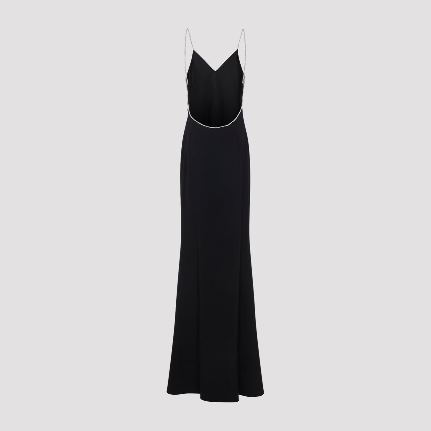Tom Ford Crystal Chain Embroidery Satin Dress
