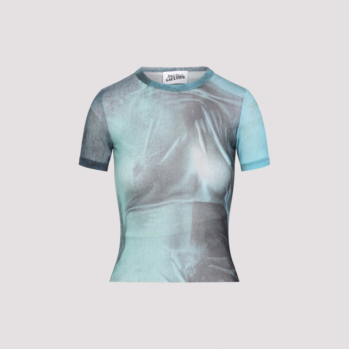 Jean Paul Gaultier Mesh Baby Printed "Water" Tee