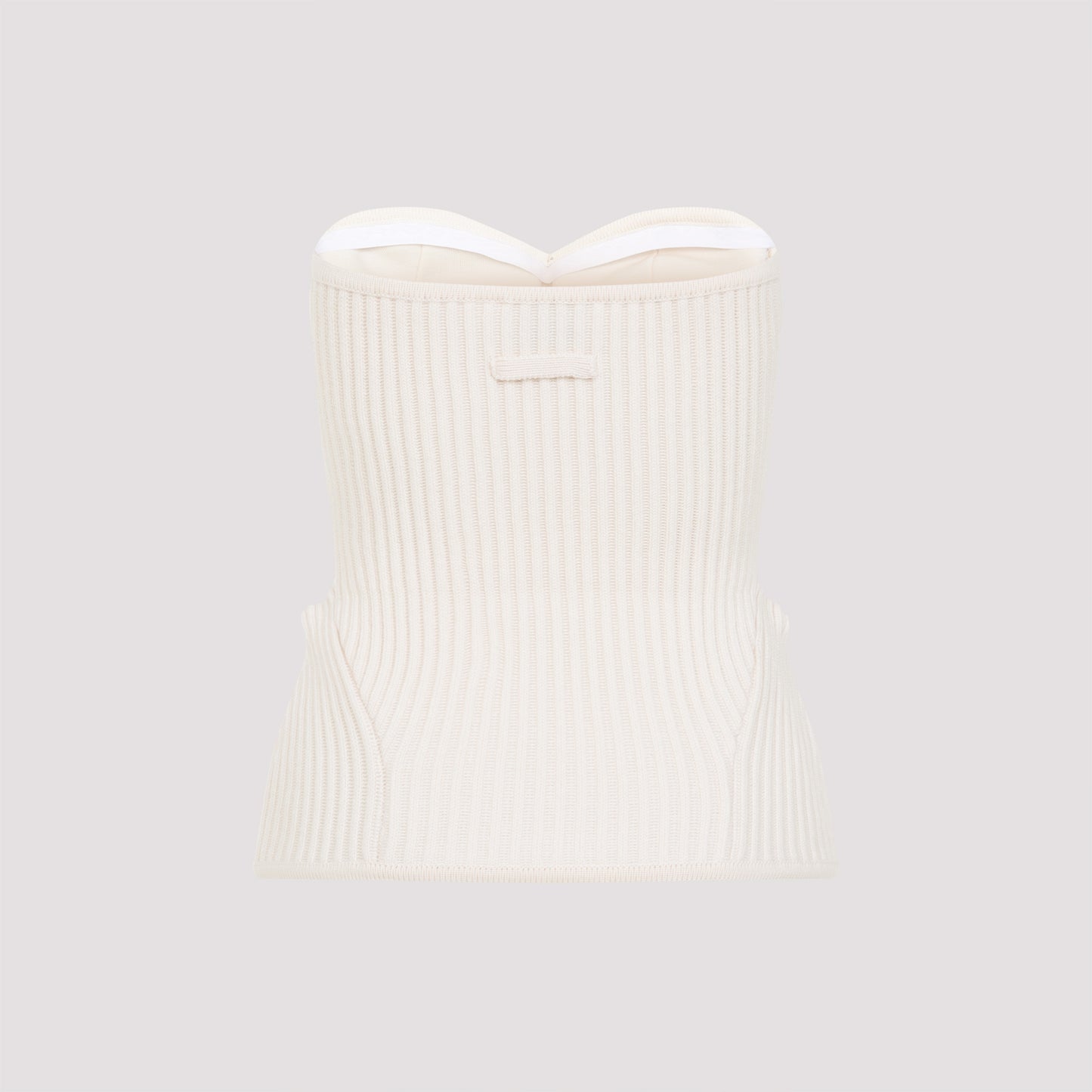 Jean Paul Gaultier Merino Wool Ribbed Stretch Corset