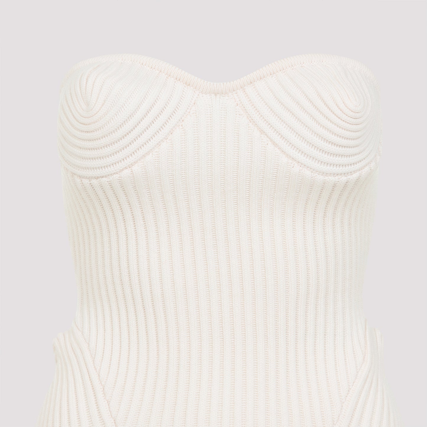 Jean Paul Gaultier Merino Wool Ribbed Stretch Corset