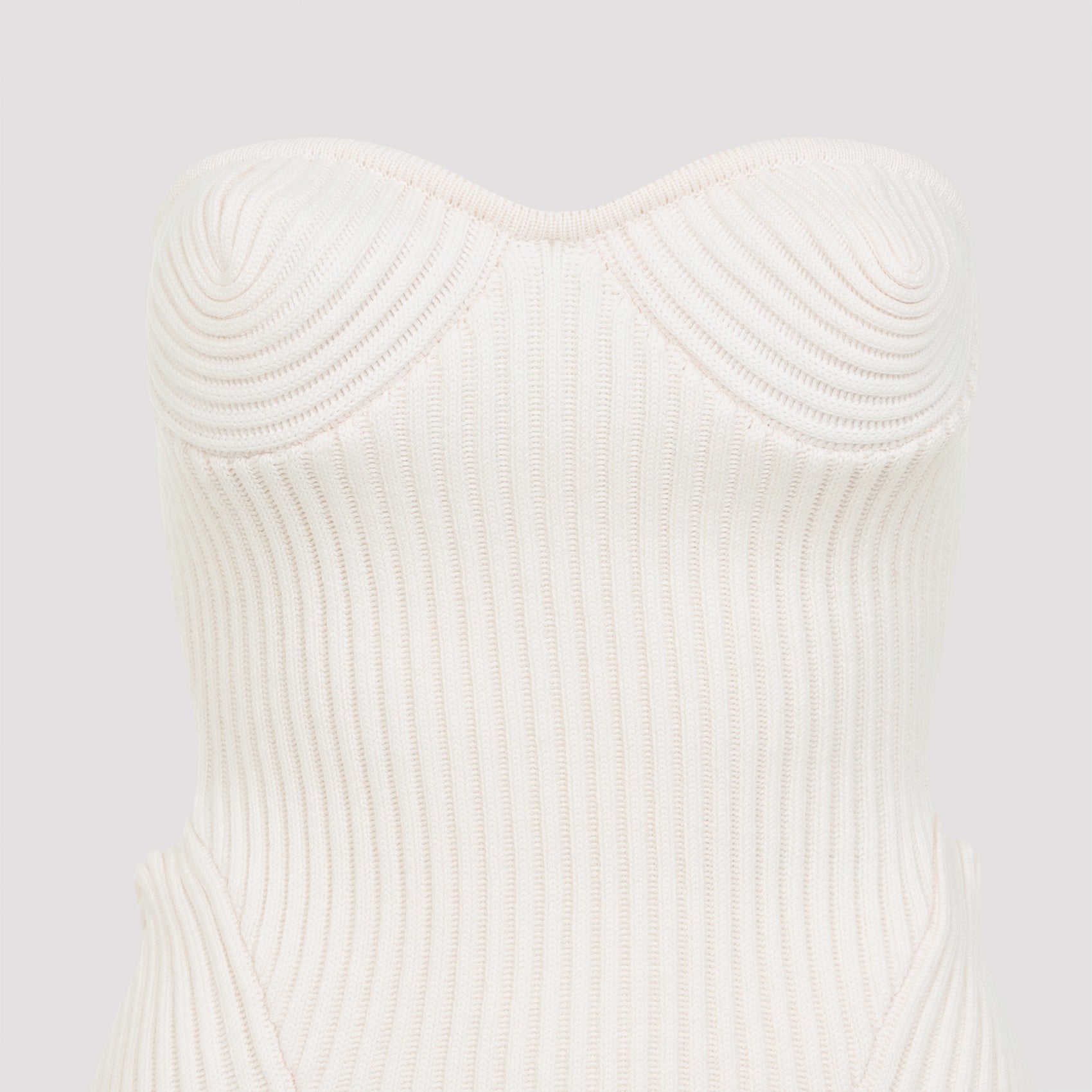 Jean Paul Gaultier Merino Wool Ribbed Stretch Corset