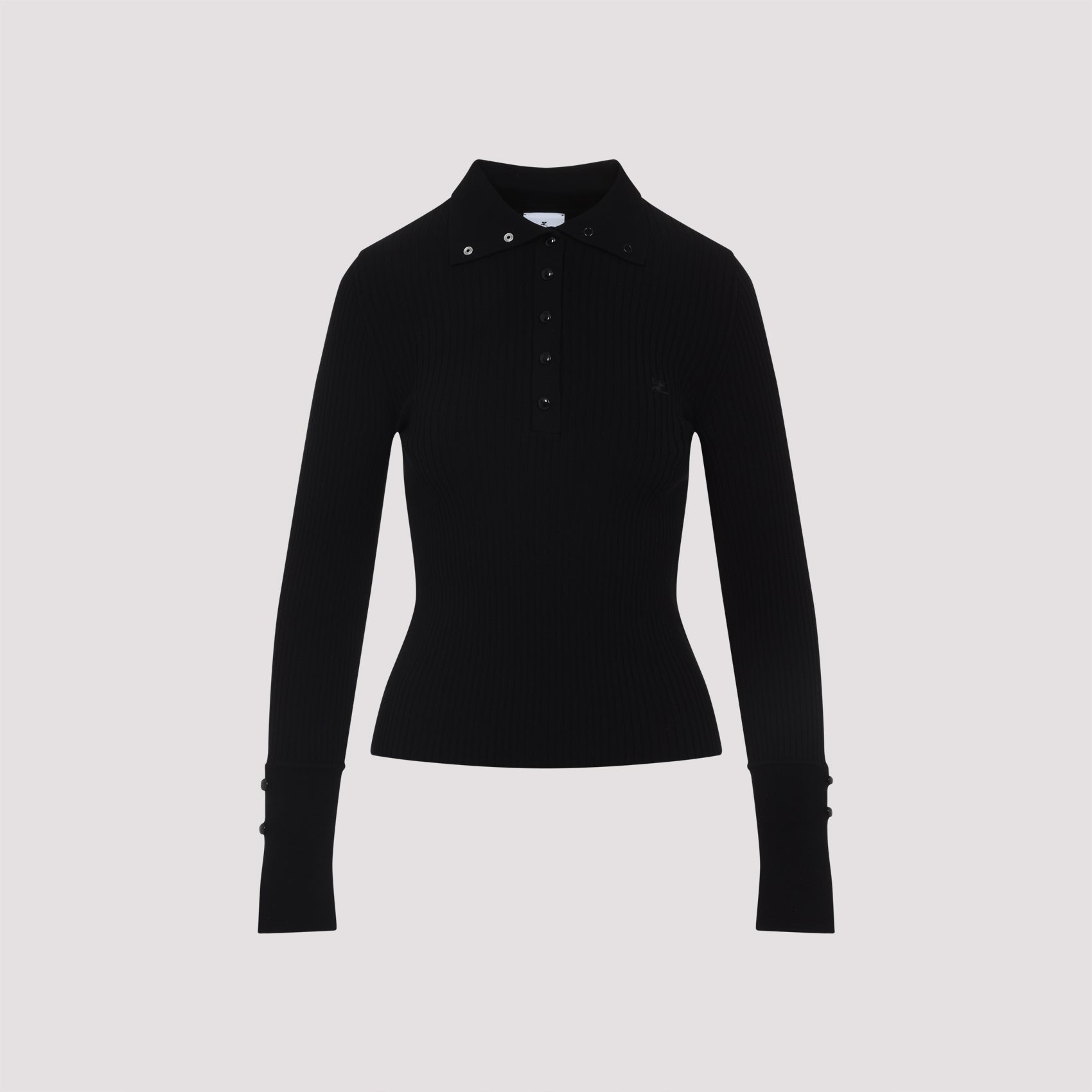 Courreges Classic Ribbed Polo