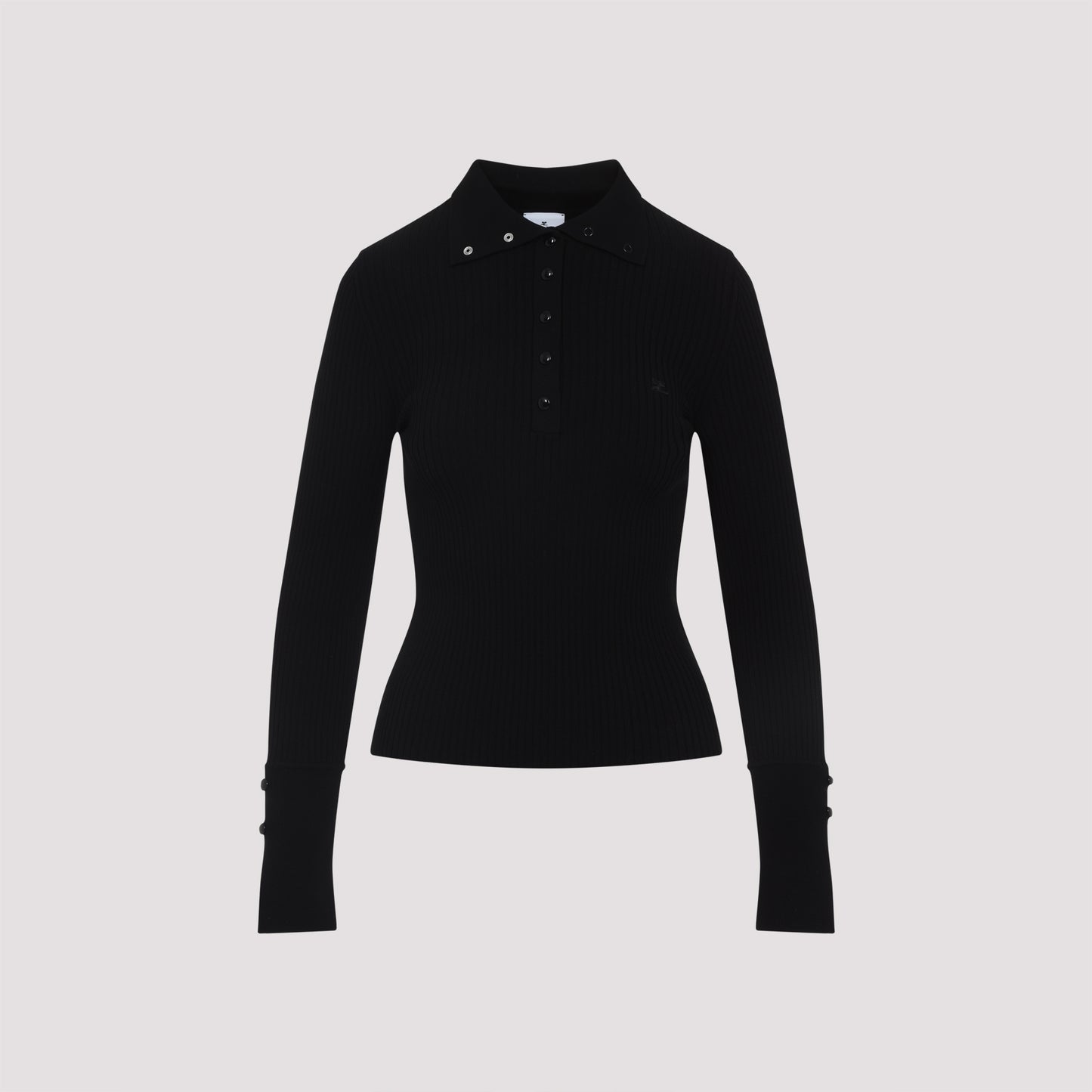 Courreges Classic Ribbed Polo