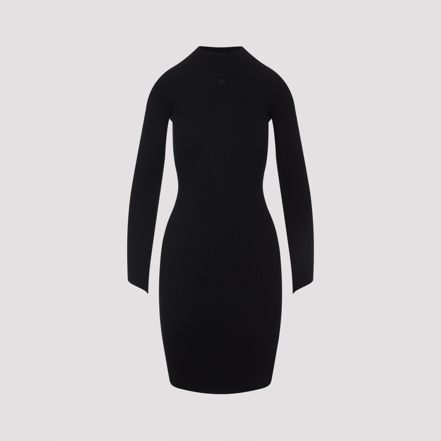 Courreges Circle Rib Mini Dress