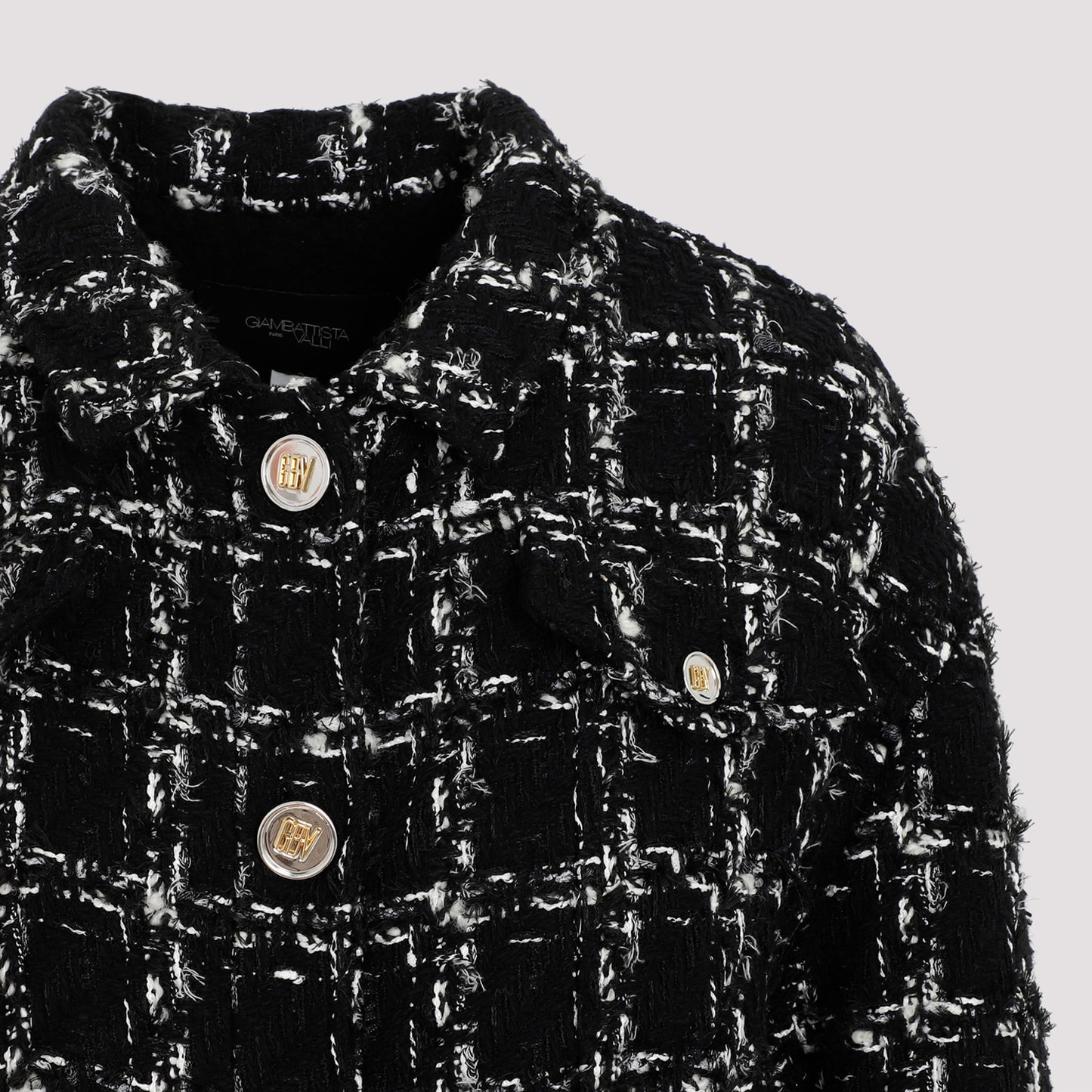 Giambattista Valli Checked bouclé Coat