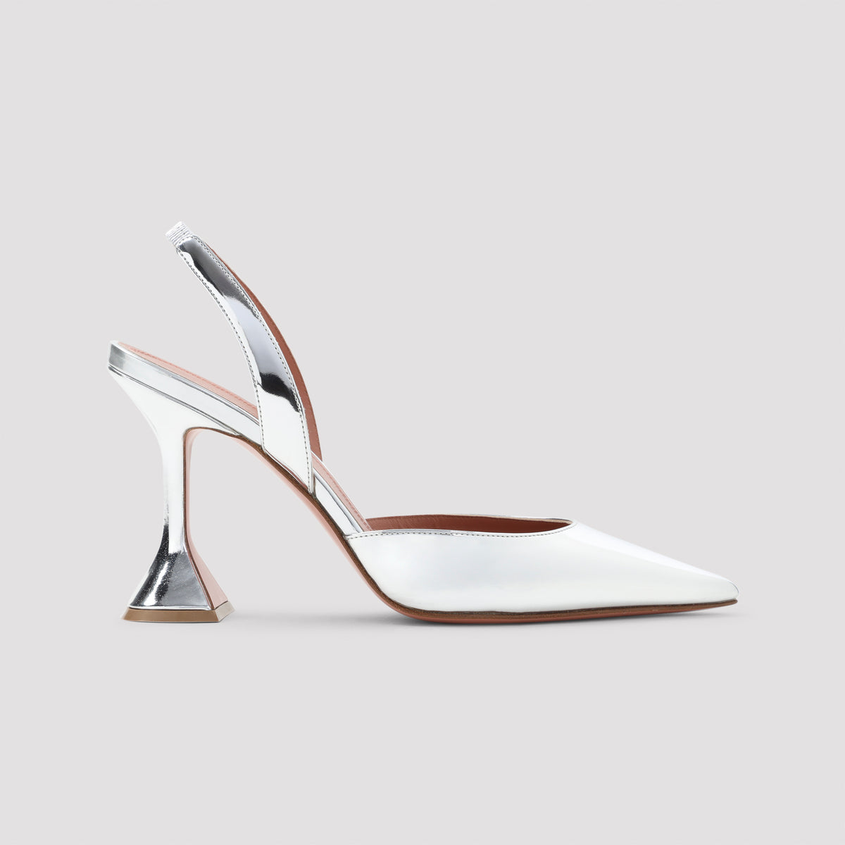 Amina Muaddi Holli Mirror 95 Slingback