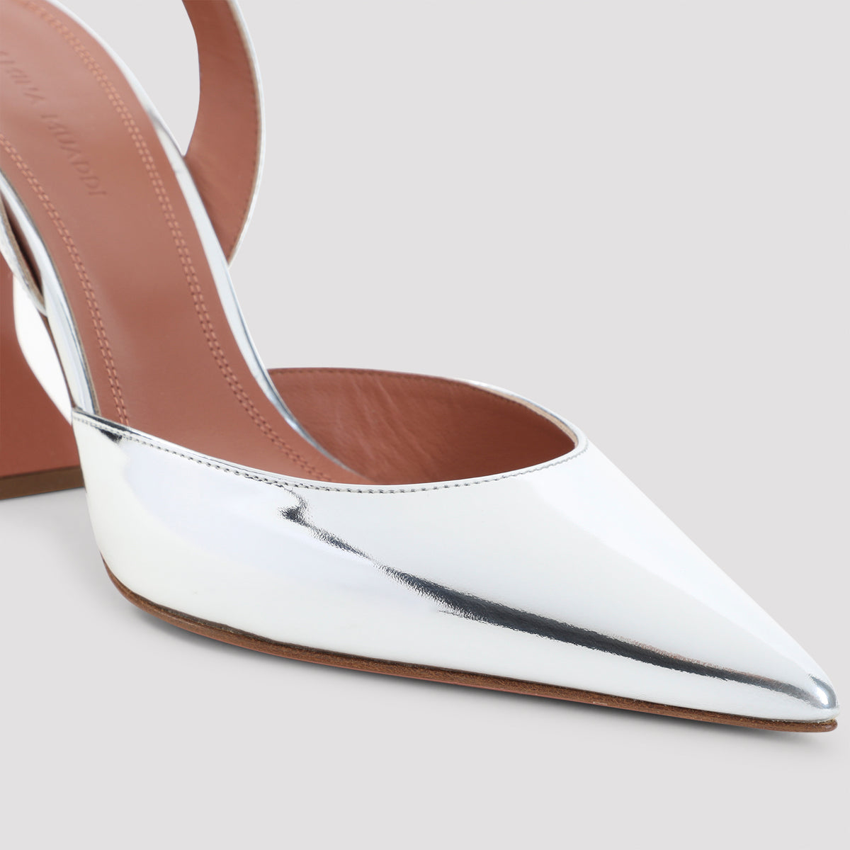 Amina Muaddi Holli Mirror 95 Slingback