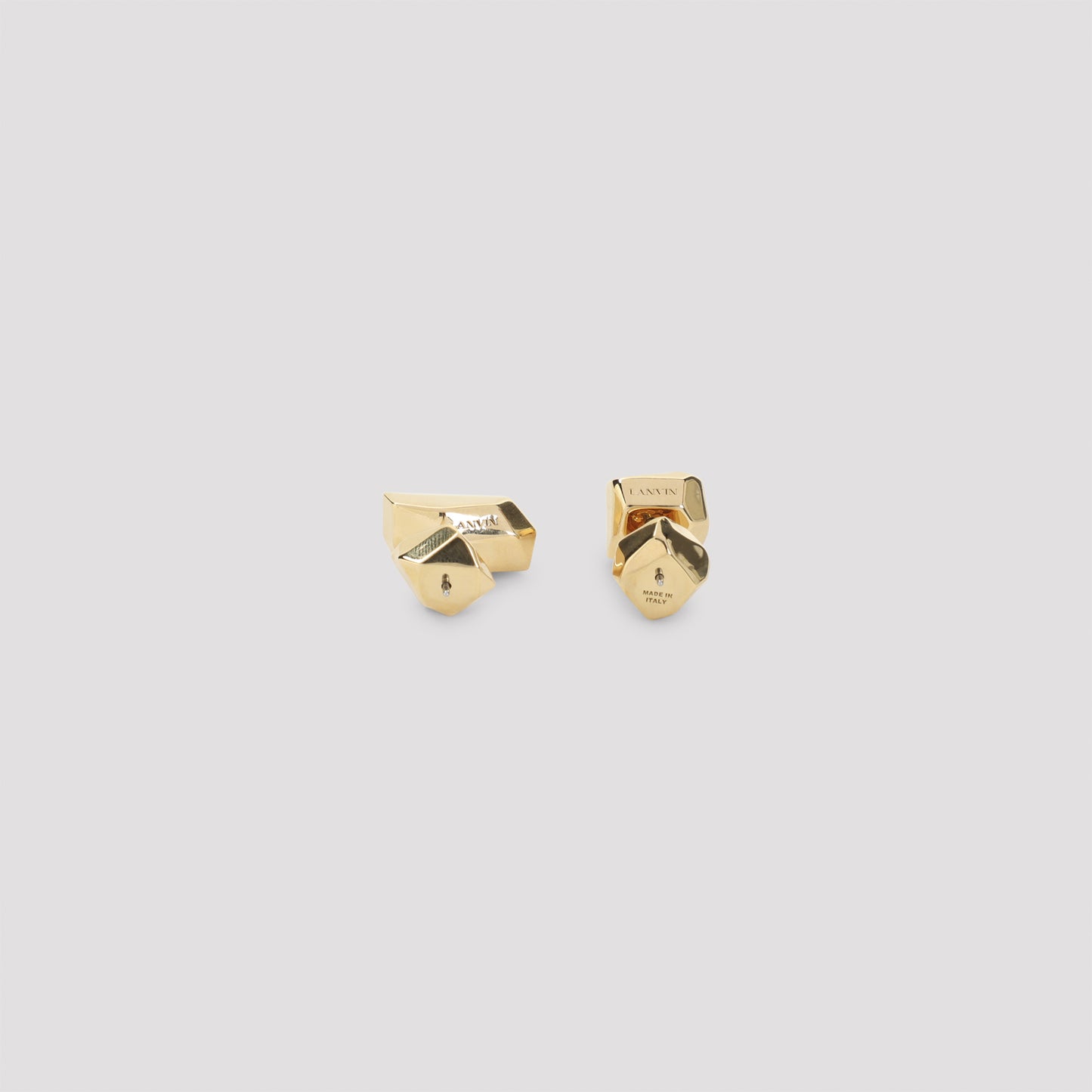 Lanvin Tiny Studs Cubic Metal Earrings